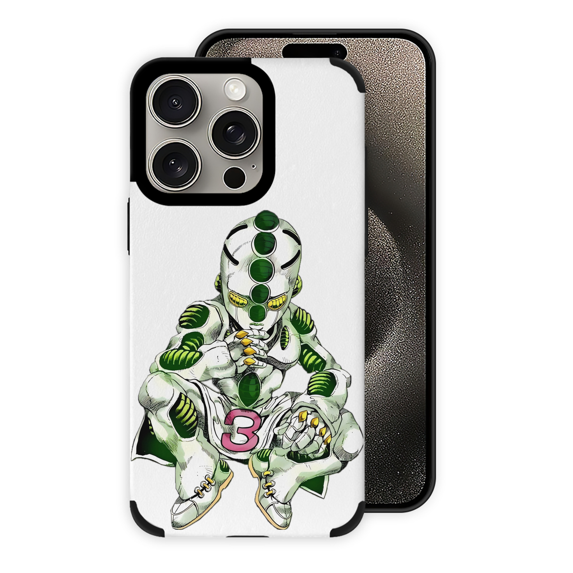 （画像用） ジョジョの奇妙な冒険 広瀨康一 JoJo's Bizarre Adventure Hirose Koichi 【iPhone15ProMax対応】 PUレザー スマホケース 耐衝撃＆黄変防止