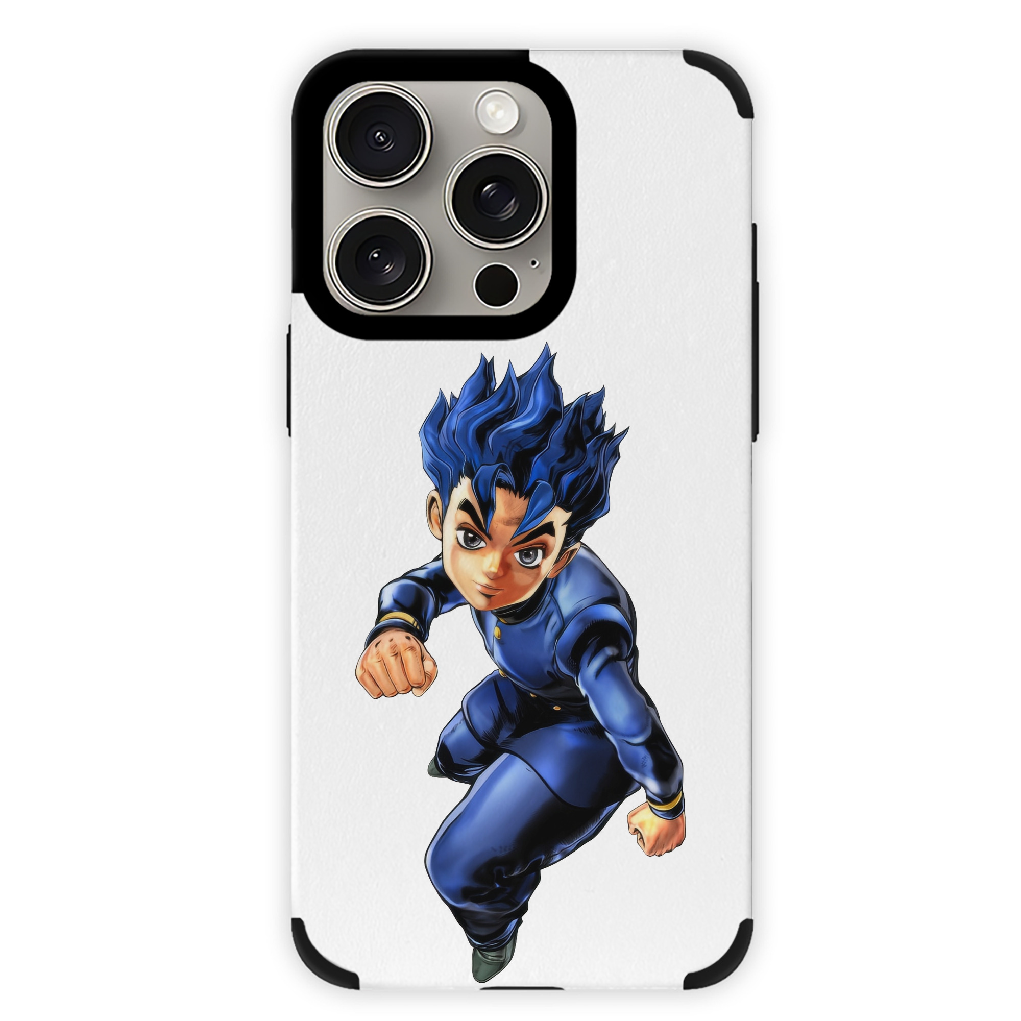 （画像用） ジョジョの奇妙な冒険 広瀨康一 JoJo's Bizarre Adventure Hirose Koichi 【iPhone15ProMax対応】 PUレザー スマホケース 耐衝撃＆黄変防止