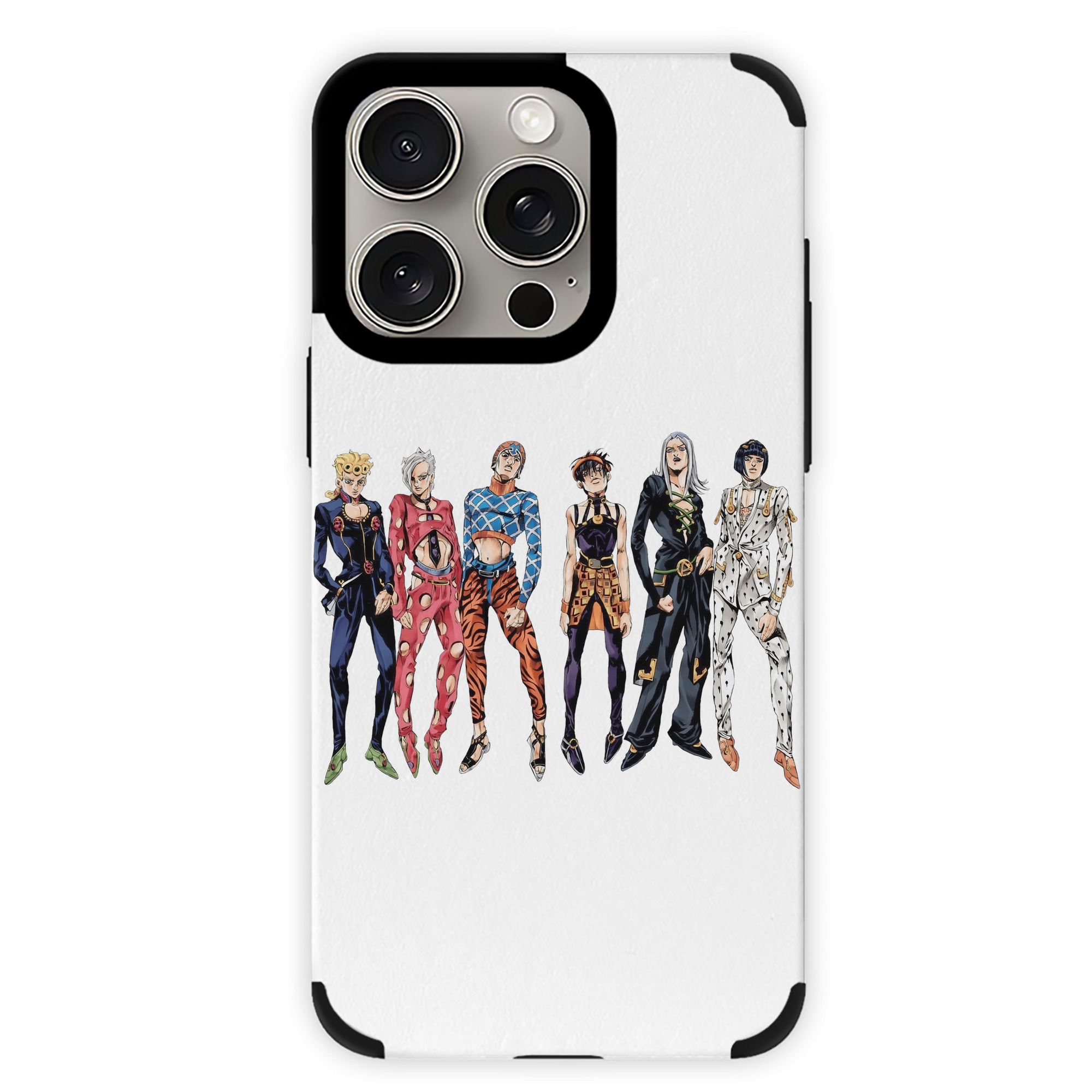 （画像用） ジョジョの奇妙な冒険 JoJo's Bizarre Adventure 【iPhone15ProMax対応】 PUレザー スマホケース 耐衝撃＆黄変防止