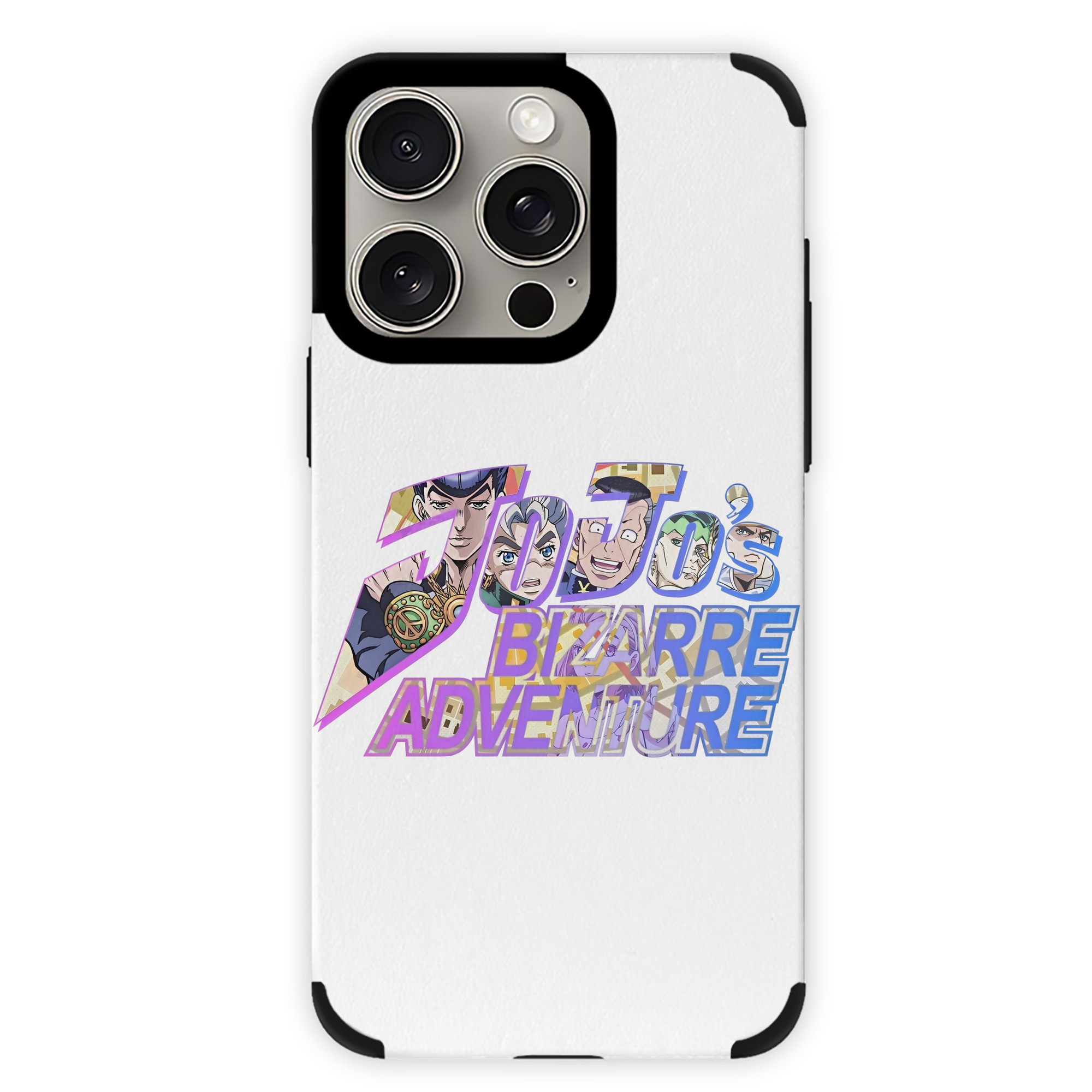 （画像用） ジョジョの奇妙な冒険 JoJo's Bizarre Adventure 【iPhone15ProMax対応】 PUレザー スマホケース 耐衝撃＆黄変防止