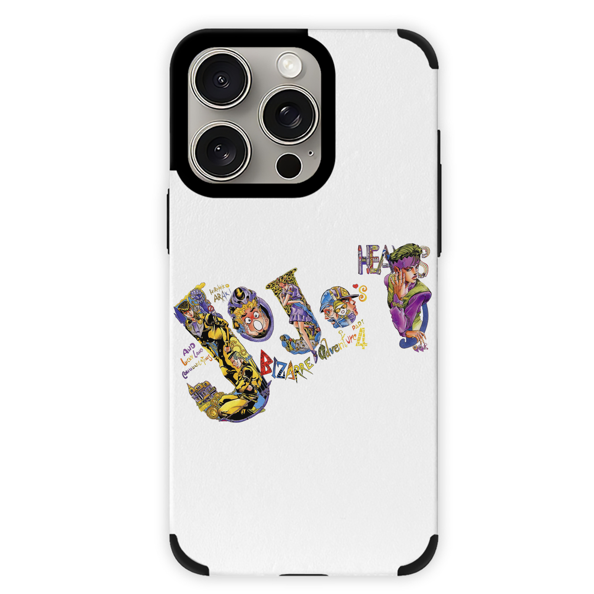 （画像用） ジョジョの奇妙な冒険 JoJo's Bizarre Adventure 【iPhone15ProMax対応】 PUレザー スマホケース 耐衝撃＆黄変防止