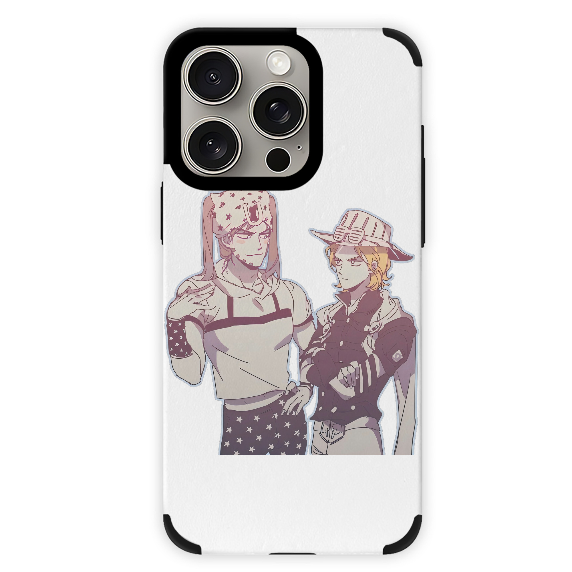 （画像用） ジョジョの奇妙な冒険 JoJo's Bizarre Adventure 【iPhone15ProMax対応】 PUレザー スマホケース 耐衝撃＆黄変防止