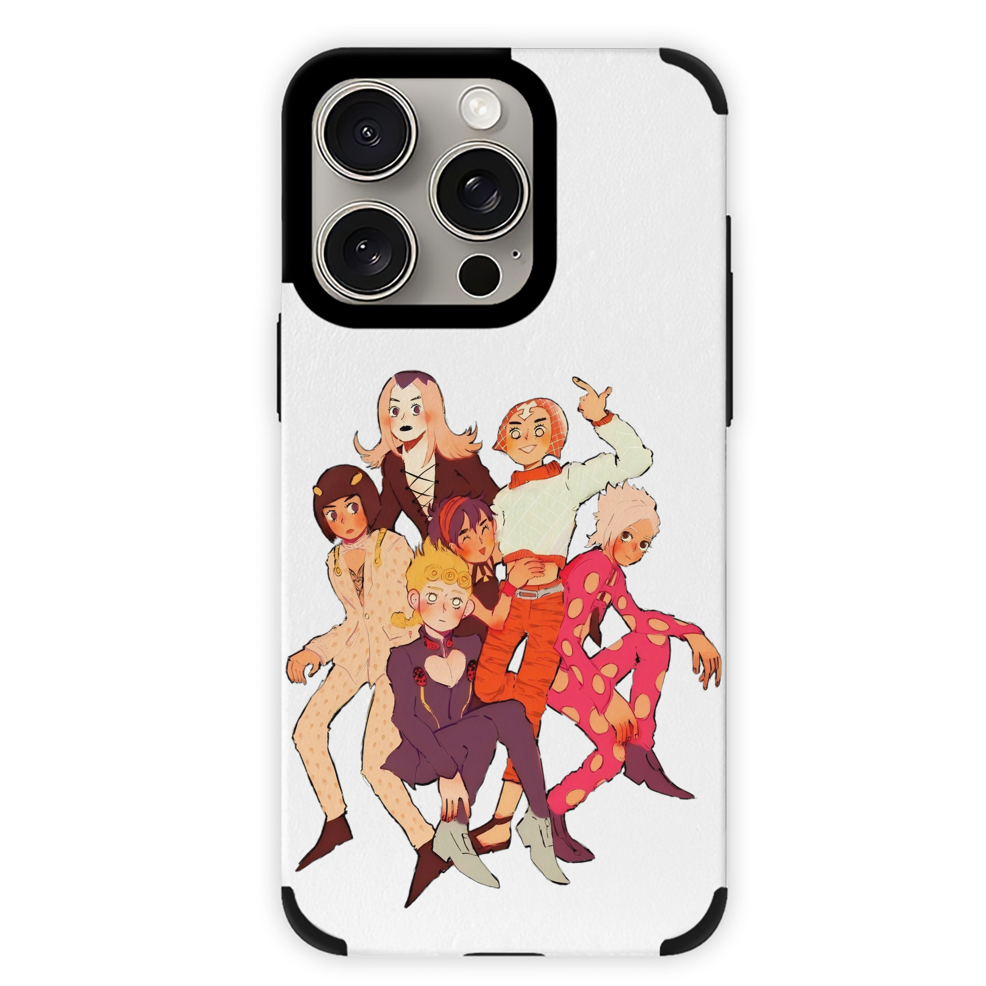 （画像用） ジョジョの奇妙な冒険 JoJo's Bizarre Adventure 【iPhone15ProMax対応】 PUレザー スマホケース 耐衝撃＆黄変防止