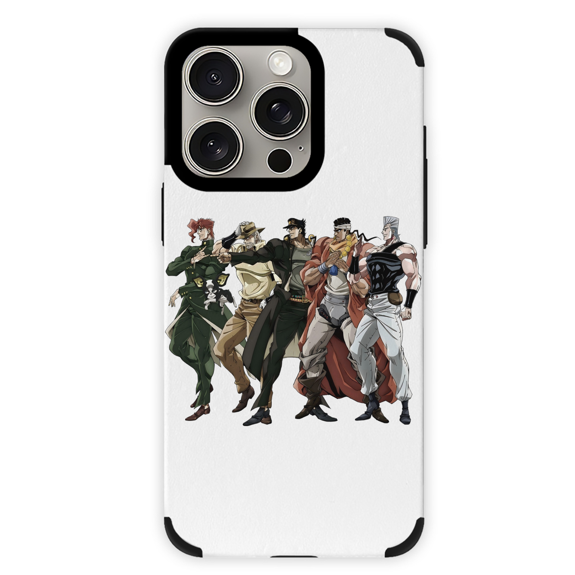 （画像用） ジョジョの奇妙な冒険 JoJo's Bizarre Adventure 【iPhone15ProMax対応】 PUレザー スマホケース 耐衝撃＆黄変防止