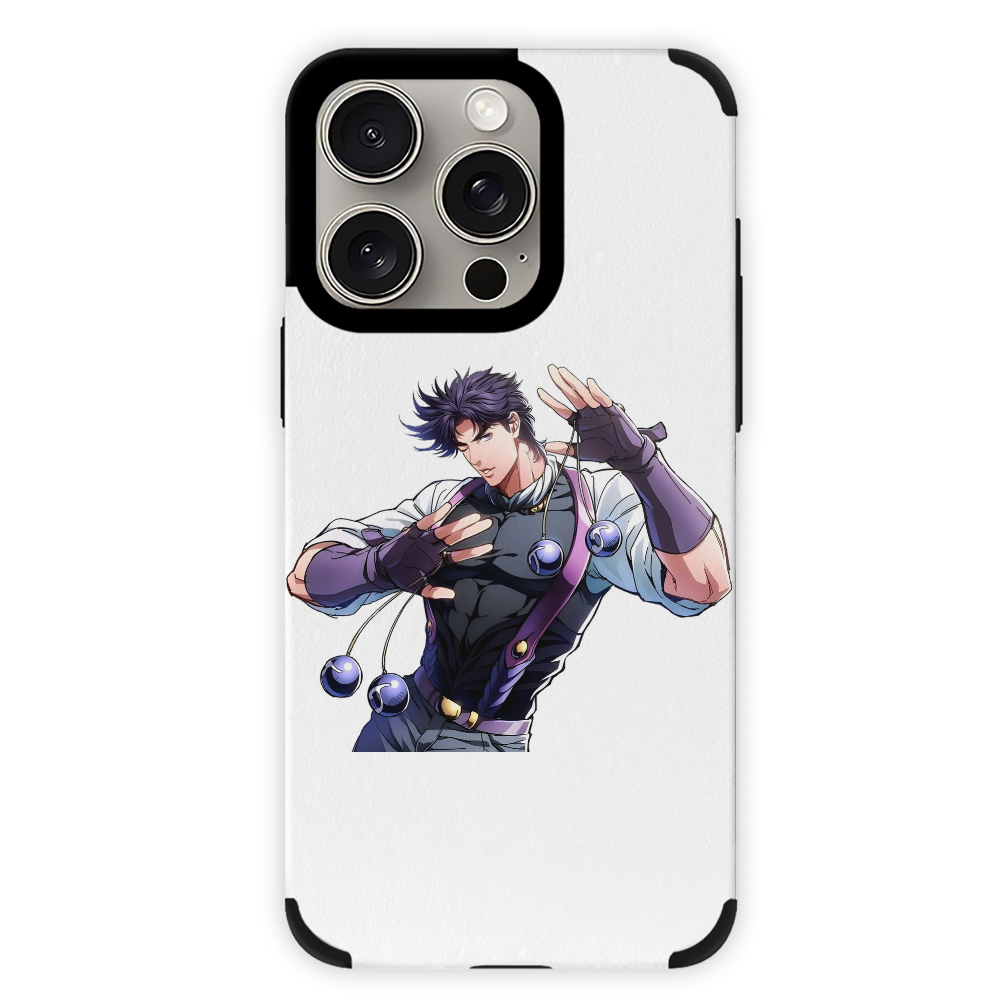 （画像用） ジョジョの奇妙な冒険 JoJo's Bizarre Adventure 【iPhone15ProMax対応】 PUレザー スマホケース 耐衝撃＆黄変防止
