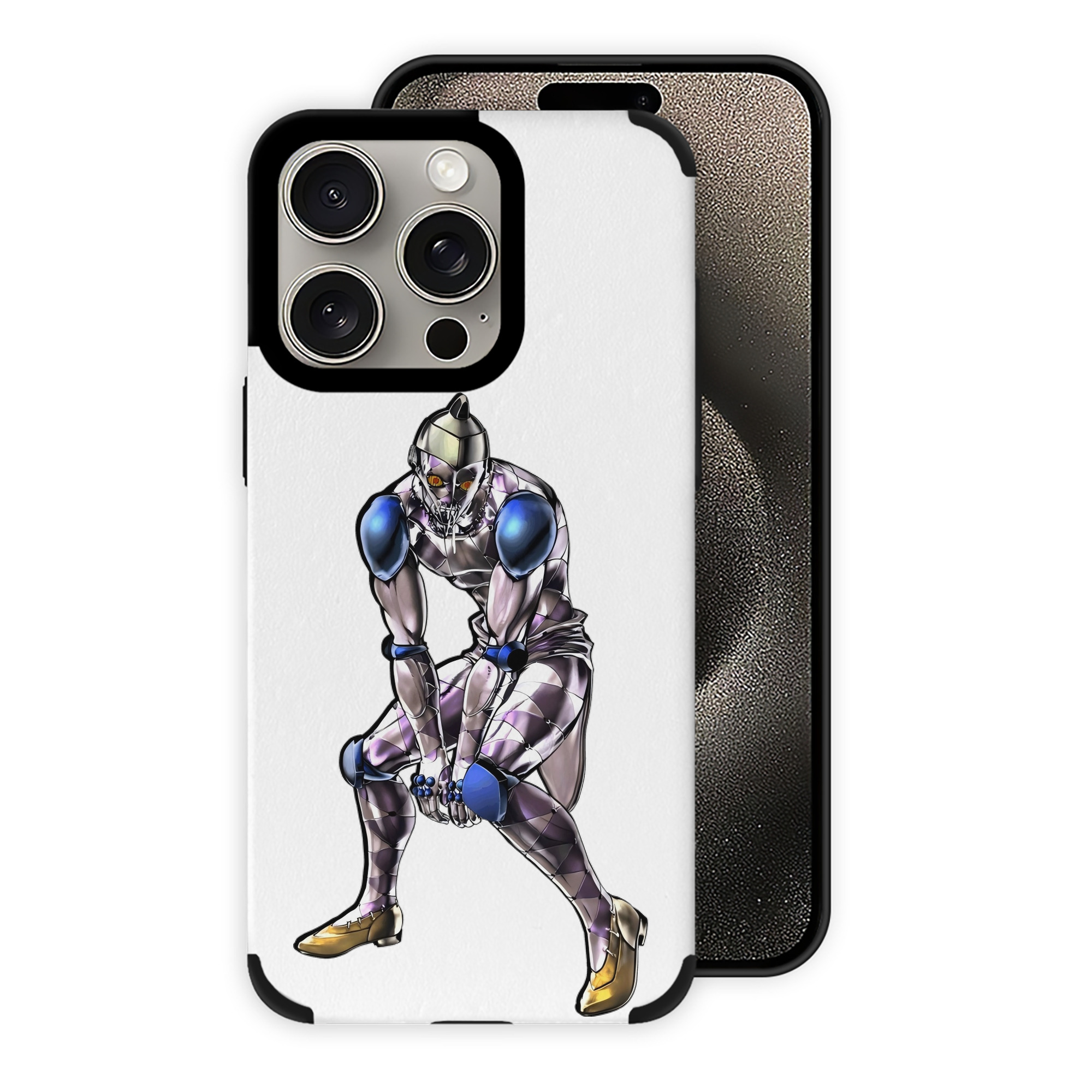 （画像用） ジョジョの奇妙な冒険 JoJo's Bizarre Adventure 【iPhone15ProMax対応】 PUレザー スマホケース 耐衝撃＆黄変防止
