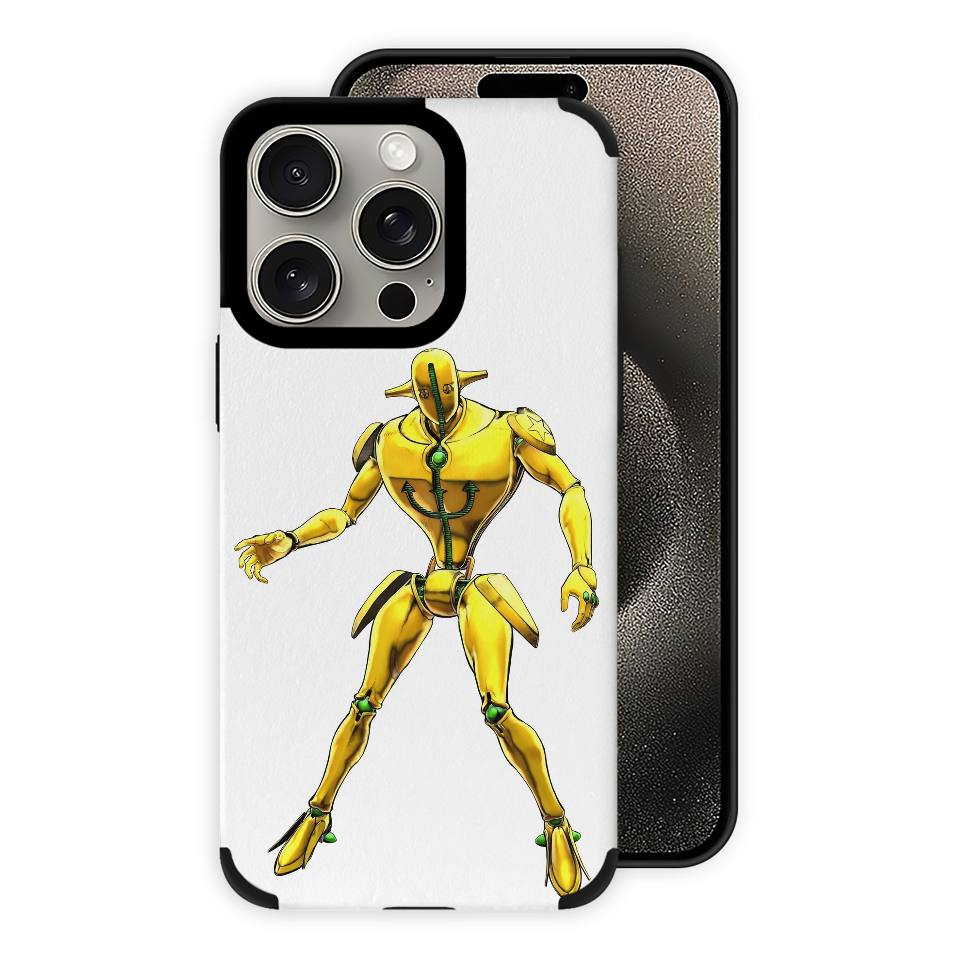 （画像用） ジョジョの奇妙な冒険 JoJo's Bizarre Adventure 【iPhone15ProMax対応】 PUレザー スマホケース 耐衝撃＆黄変防止