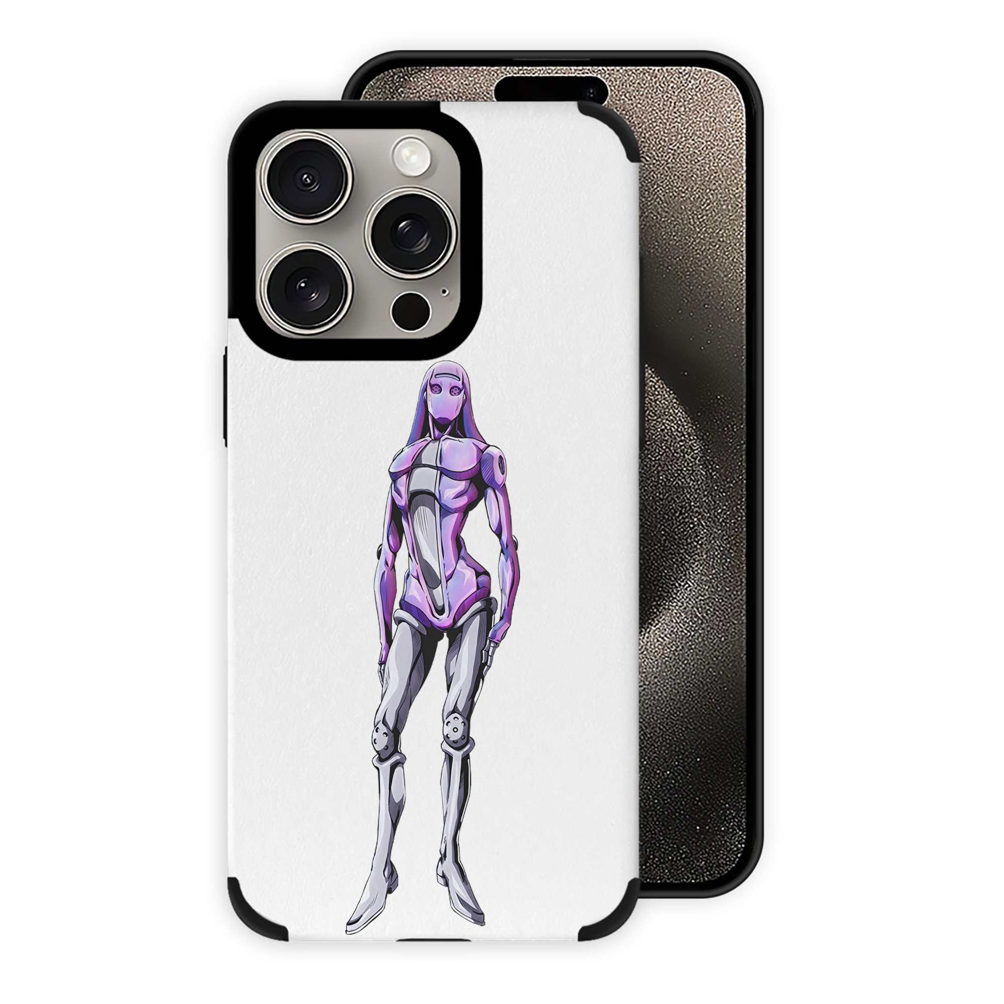 （画像用） ジョジョの奇妙な冒険 JoJo's Bizarre Adventure 【iPhone15ProMax対応】 PUレザー スマホケース 耐衝撃＆黄変防止
