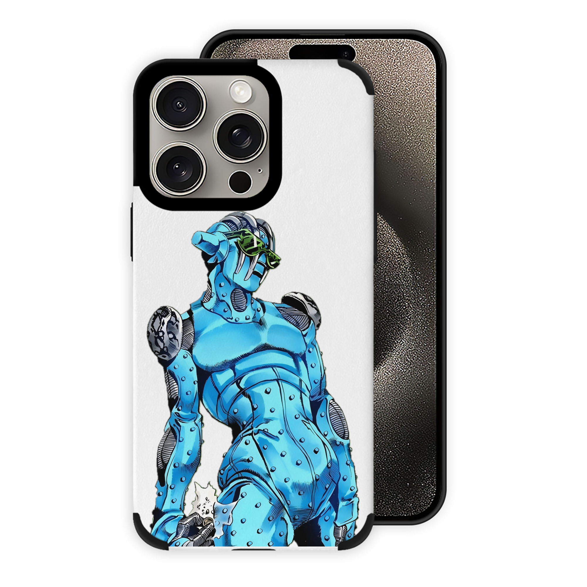 （画像用） ジョジョの奇妙な冒険 JoJo's Bizarre Adventure 【iPhone15ProMax対応】 PUレザー スマホケース 耐衝撃＆黄変防止