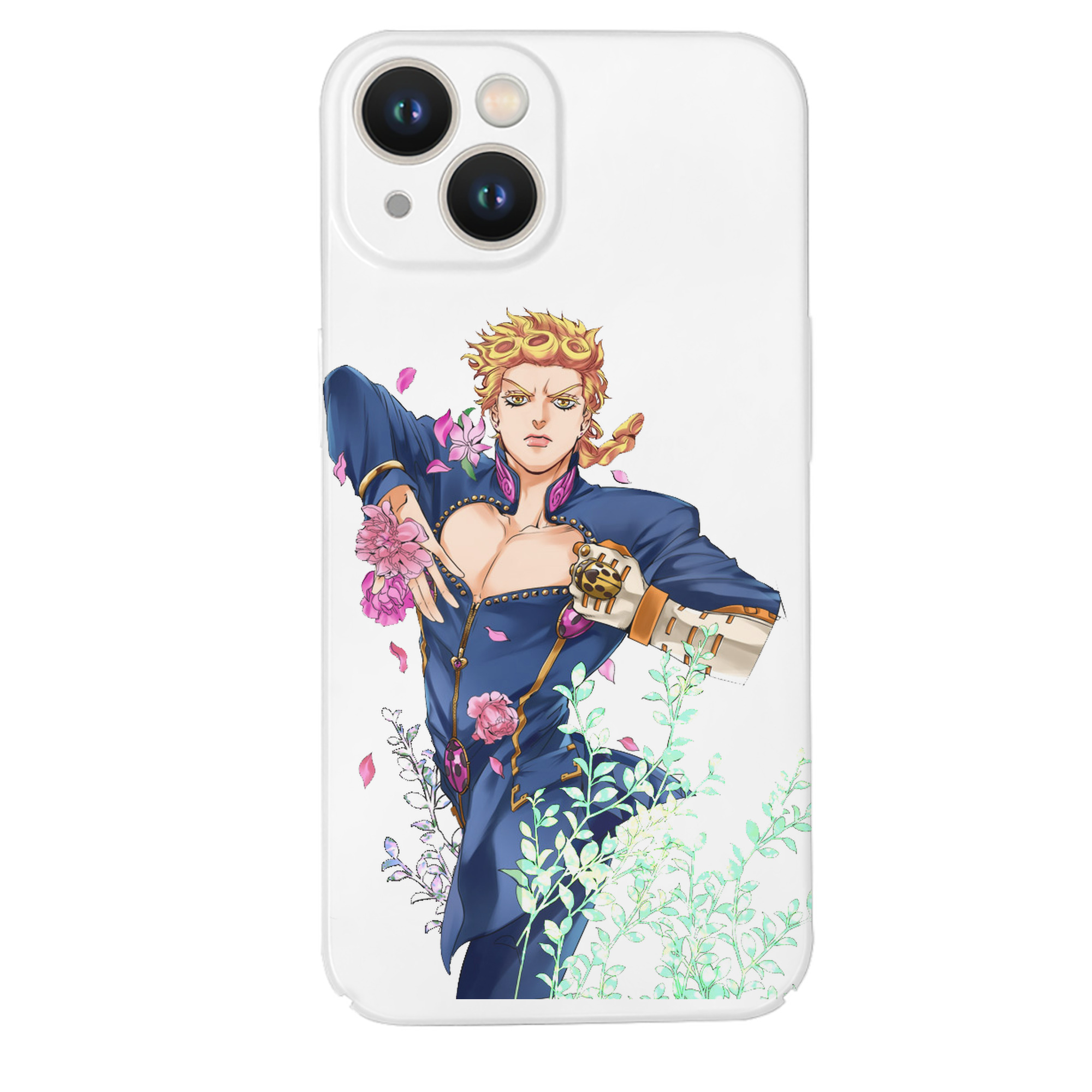 （画像用） ジョジョの奇妙な冒険 ジョルノ?ジョバァーナ JoJo's Bizarre Adventure Giorno Giovanna 【iPhone 14シリーズ対応】ハードケース