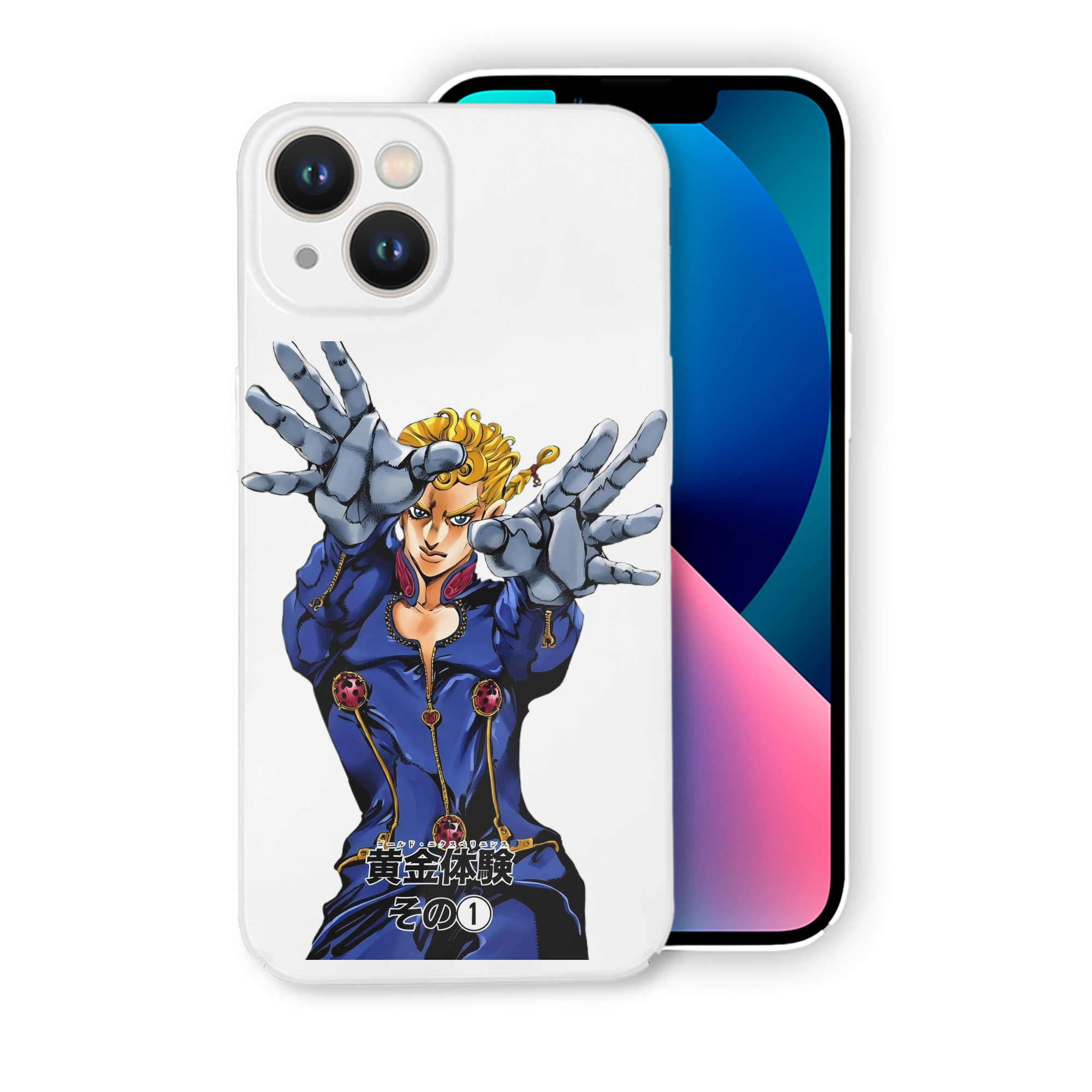 （画像用） ジョジョの奇妙な冒険 ジョルノ?ジョバァーナ JoJo's Bizarre Adventure Giorno Giovanna 【iPhone 14シリーズ対応】ハードケース