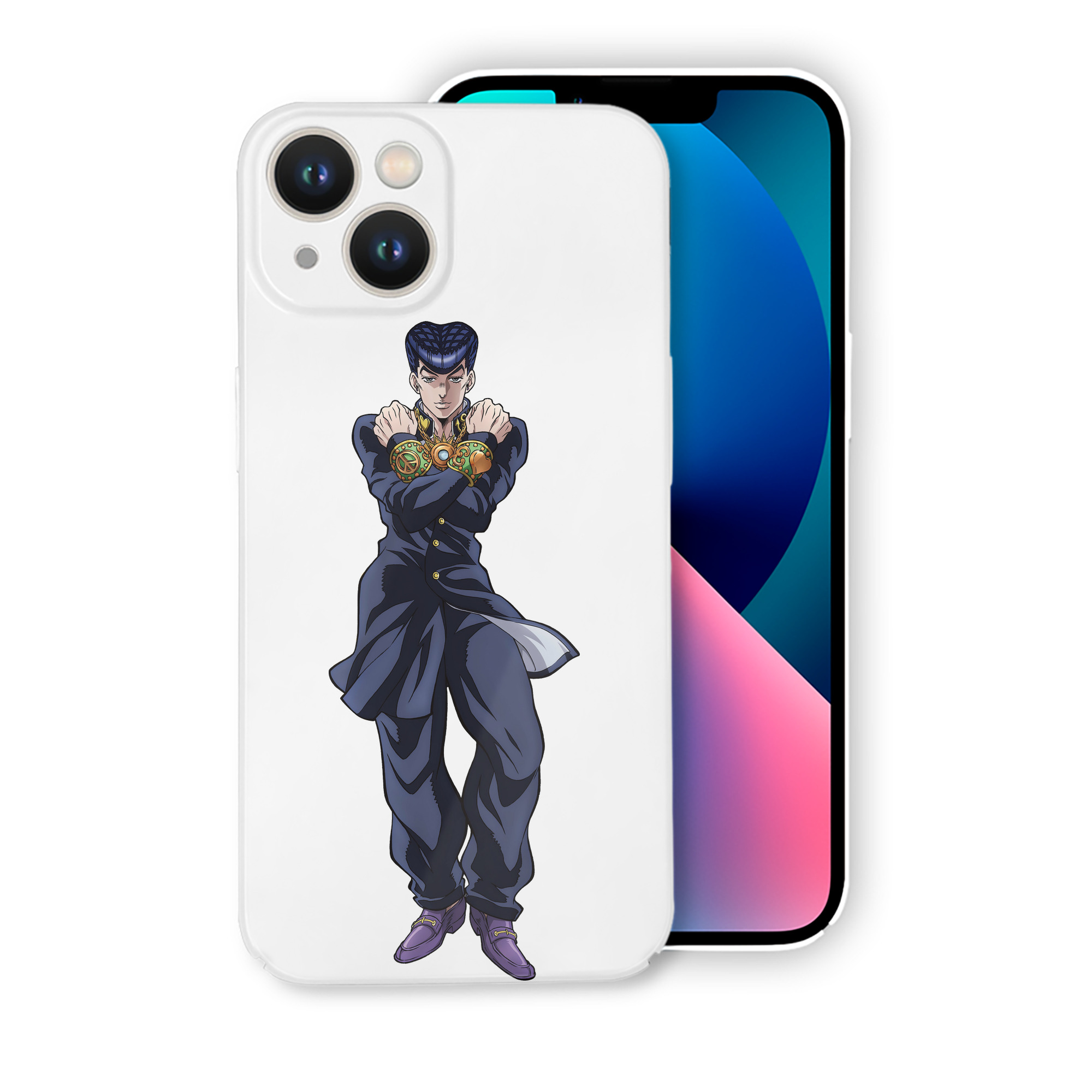 （画像用） ジョジョの奇妙な冒険 ひがしかた じょうすけ JoJo's Bizarre Adventure Higashikata Josuke 【iPhone 14シリーズ対応】ハードケース