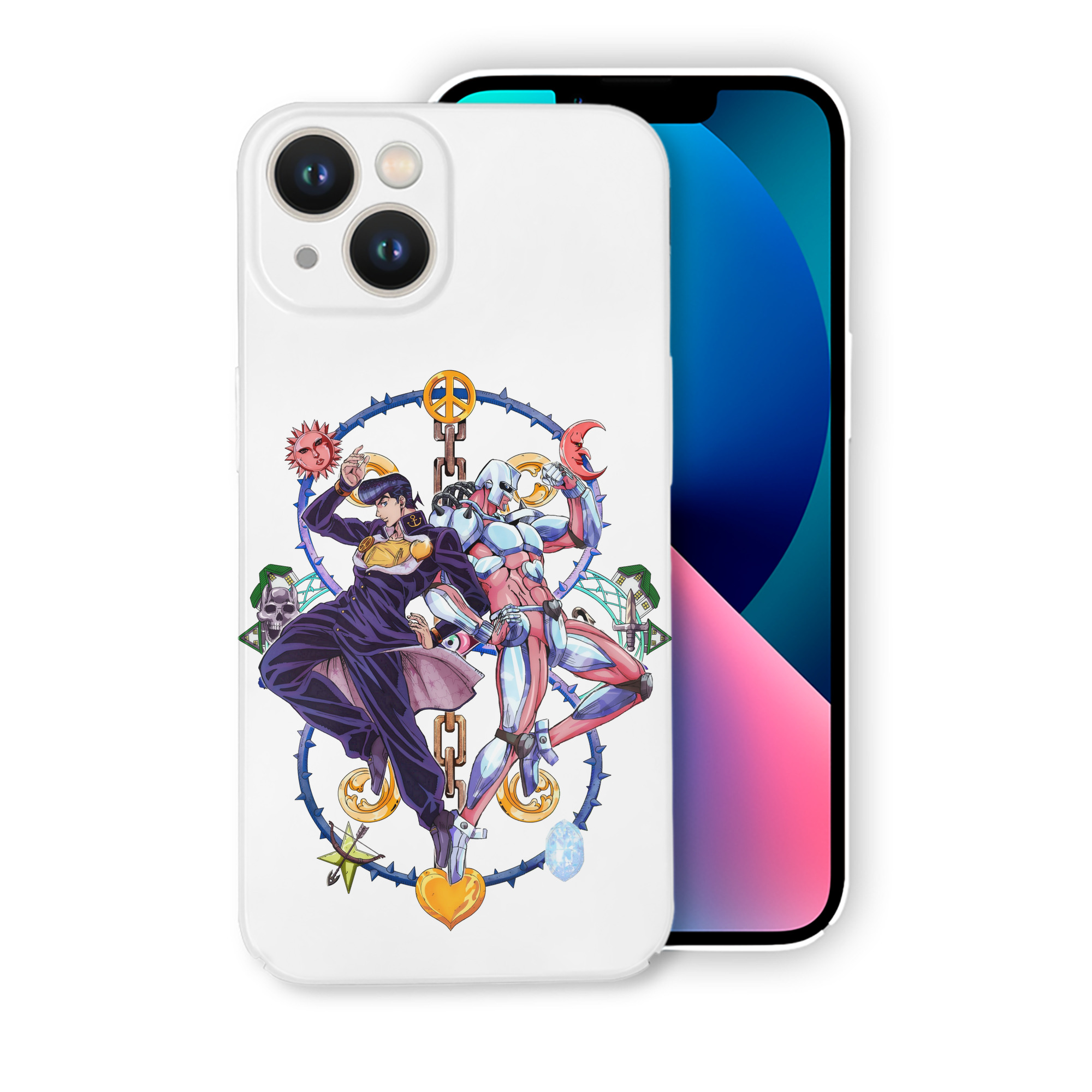 （画像用） ジョジョの奇妙な冒険 ひがしかた じょうすけ JoJo's Bizarre Adventure Higashikata Josuke 【iPhone 14シリーズ対応】ハードケース