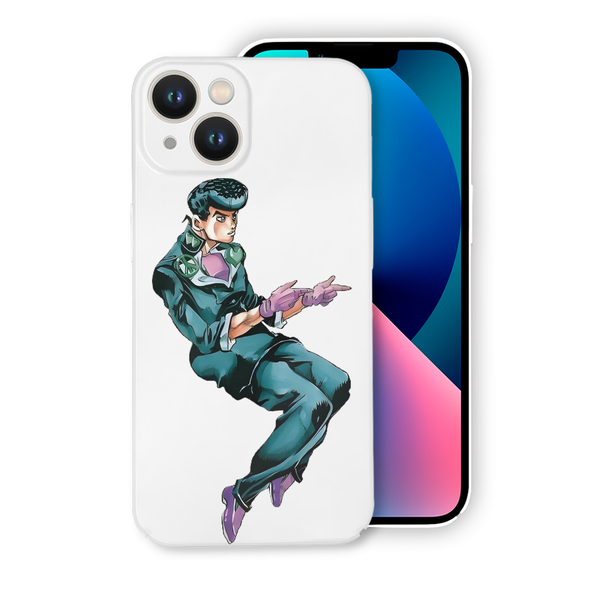 （画像用） ジョジョの奇妙な冒険 ひがしかた じょうすけ JoJo's Bizarre Adventure Higashikata Josuke 【iPhone 14シリーズ対応】ハードケース