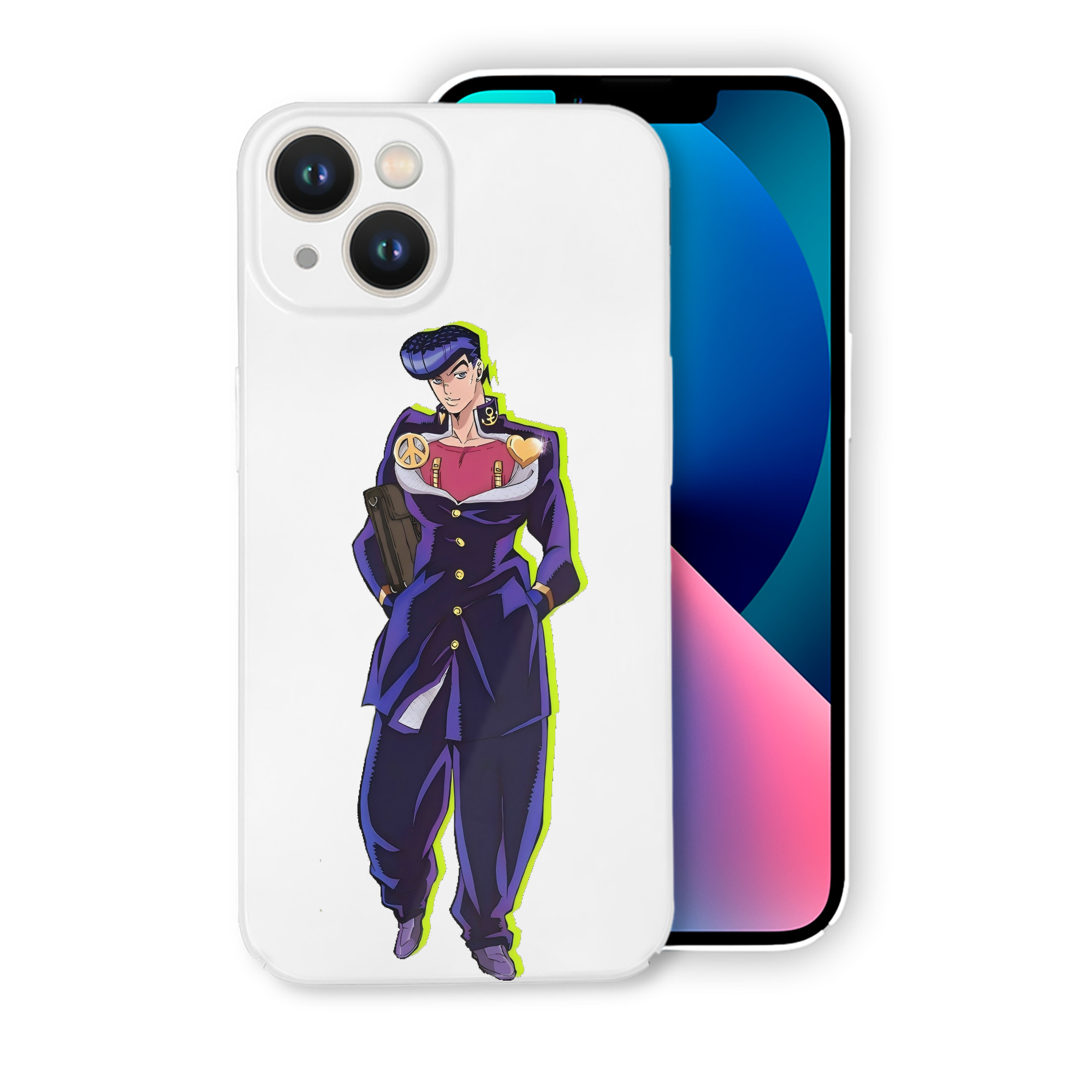 （画像用） ジョジョの奇妙な冒険 ひがしかた じょうすけ JoJo's Bizarre Adventure Higashikata Josuke 【iPhone 14シリーズ対応】ハードケース