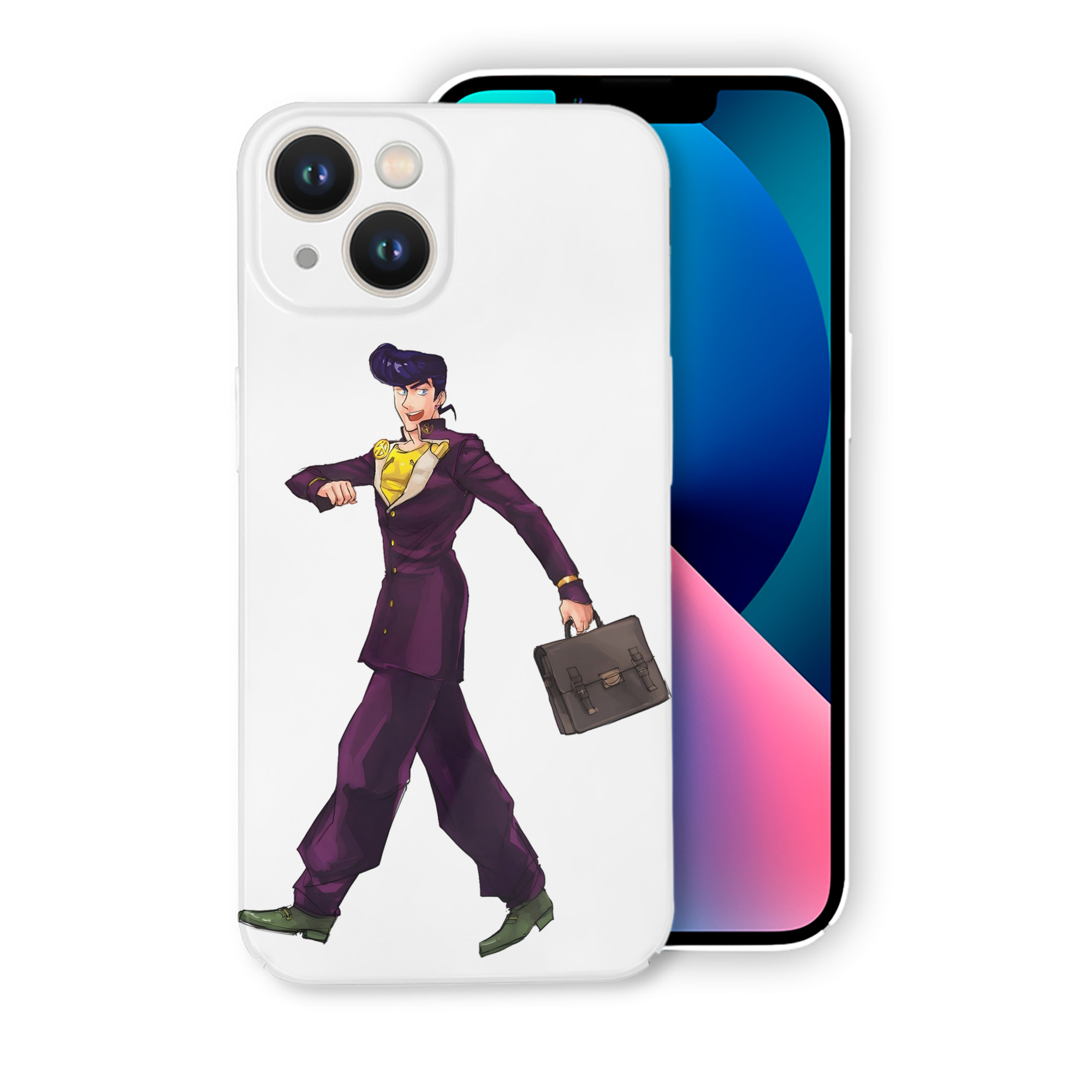 （画像用） ジョジョの奇妙な冒険 ひがしかた じょうすけ JoJo's Bizarre Adventure Higashikata Josuke 【iPhone 14シリーズ対応】ハードケース