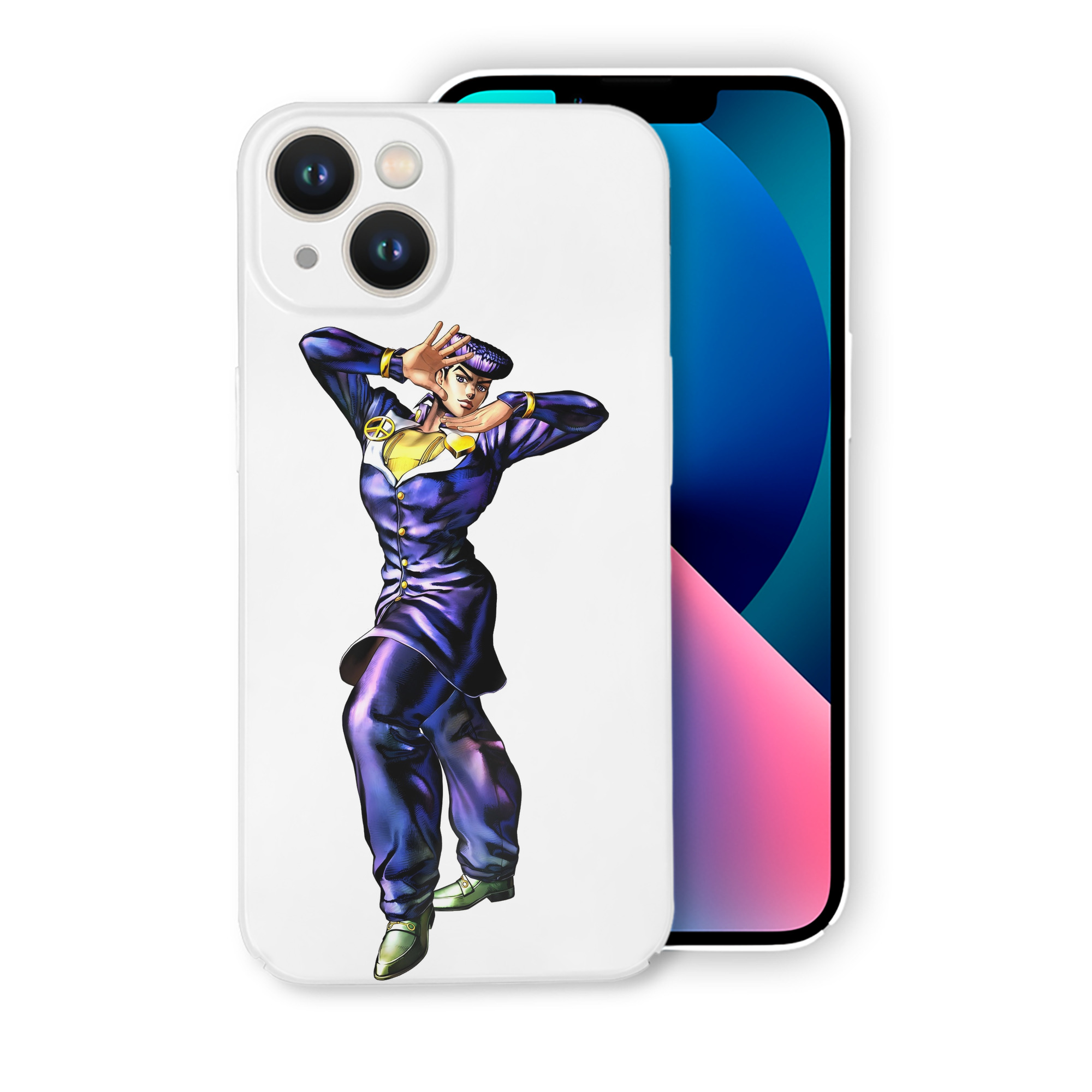 （画像用） ジョジョの奇妙な冒険 ひがしかた じょうすけ JoJo's Bizarre Adventure Higashikata Josuke 【iPhone 14シリーズ対応】ハードケース