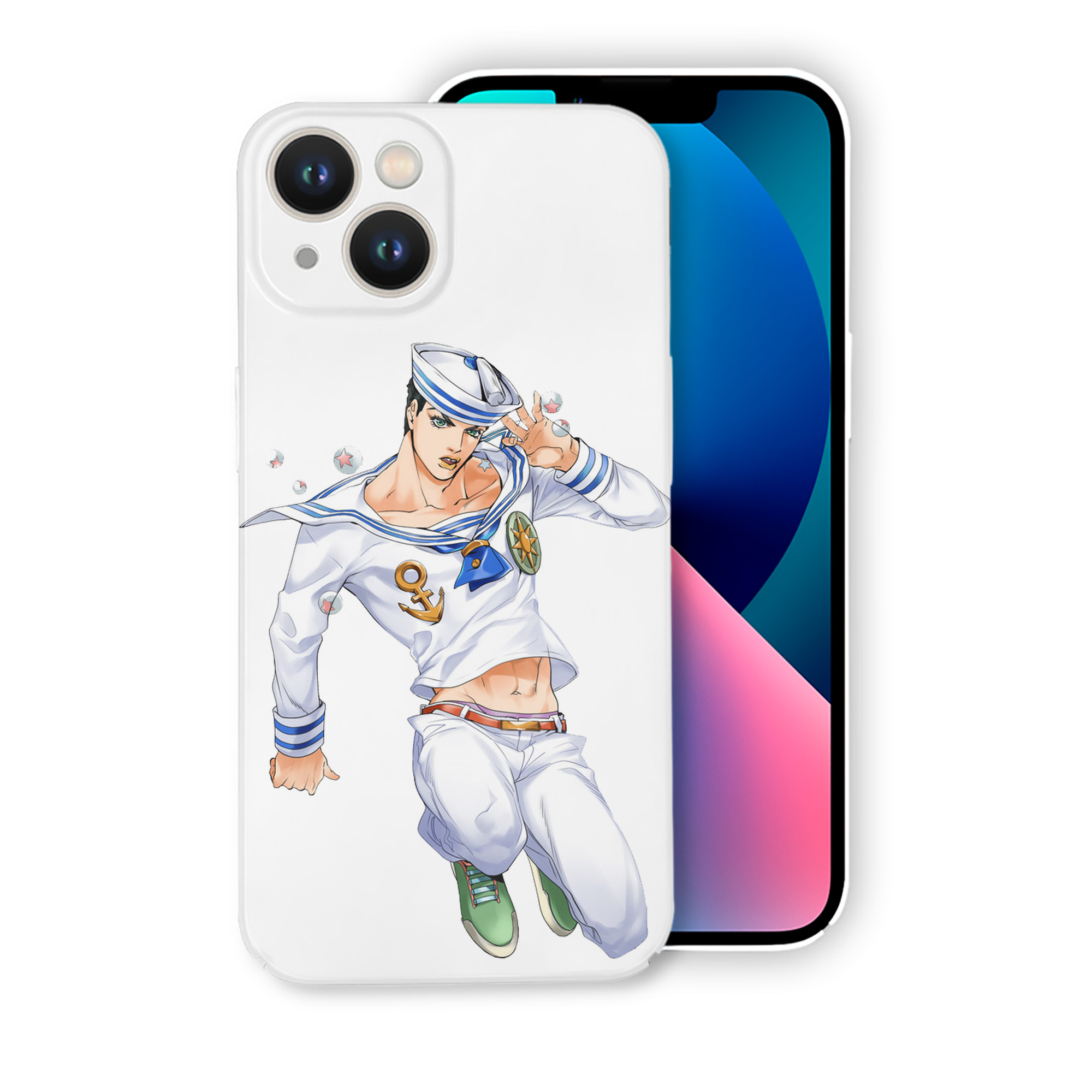 （画像用） ジョジョの奇妙な冒険 東方定助 JoJo's Bizarre Adventure Higashikata Josuke 【iPhone 14シリーズ対応】ハードケース
