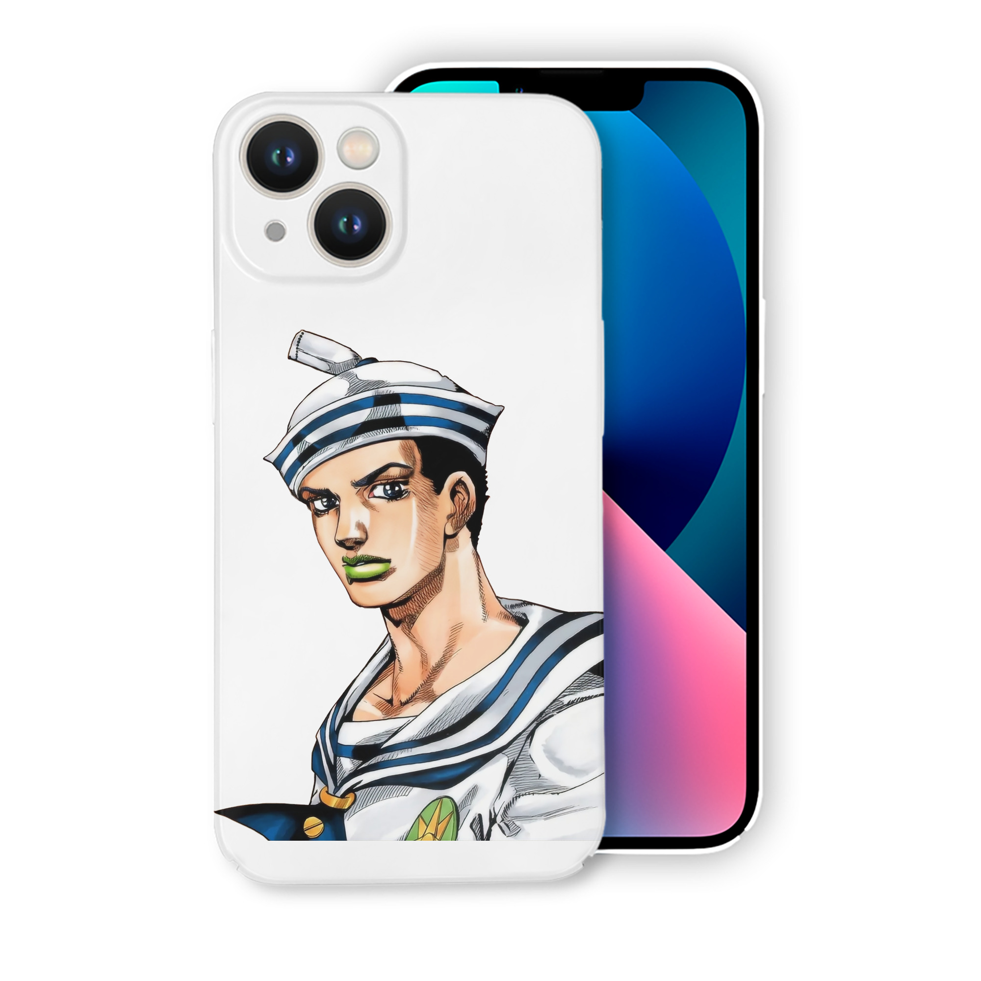 （画像用） ジョジョの奇妙な冒険 東方定助 JoJo's Bizarre Adventure Higashikata Josuke 【iPhone 14シリーズ対応】ハードケース