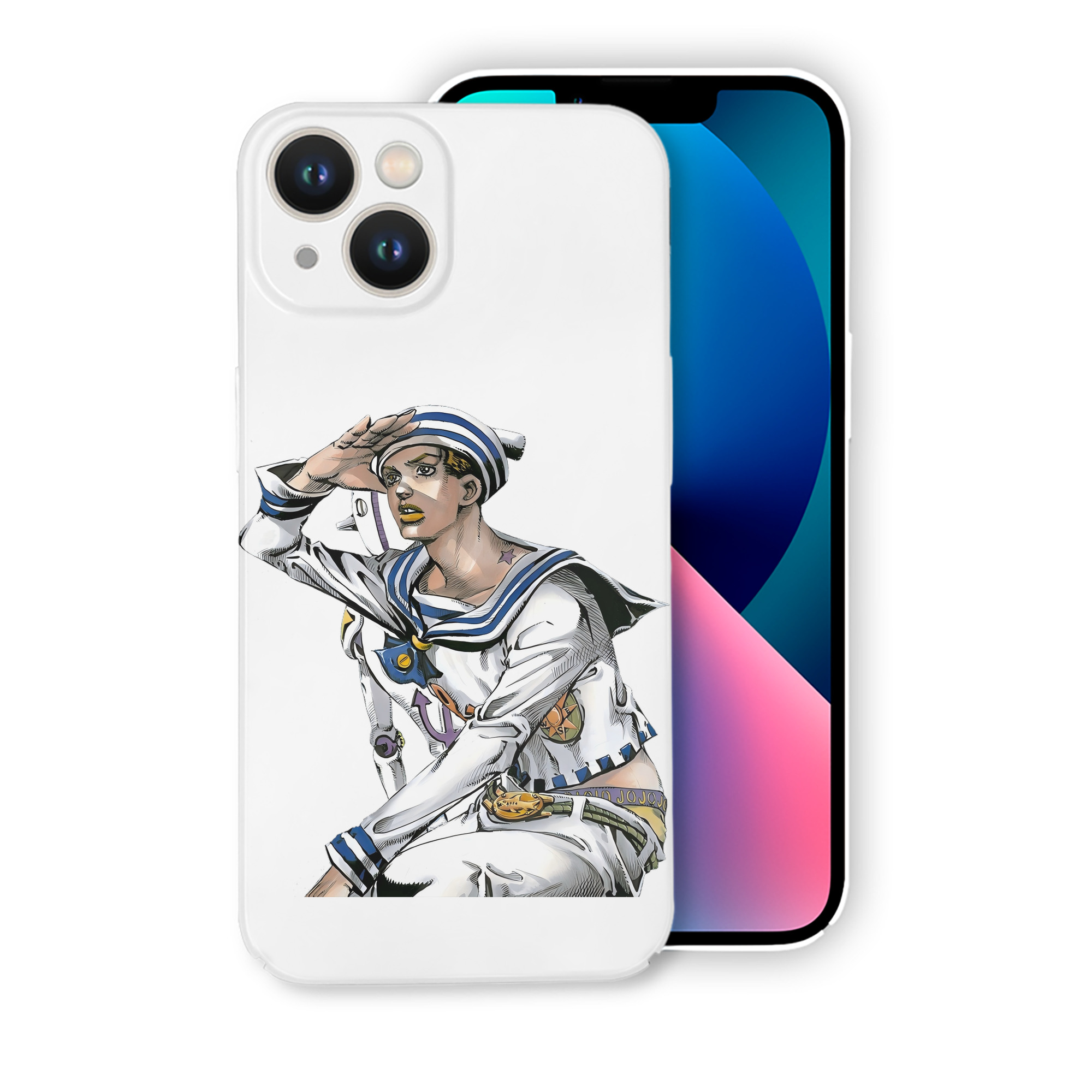 （画像用） ジョジョの奇妙な冒険 東方定助 JoJo's Bizarre Adventure Higashikata Josuke 【iPhone 14シリーズ対応】ハードケース