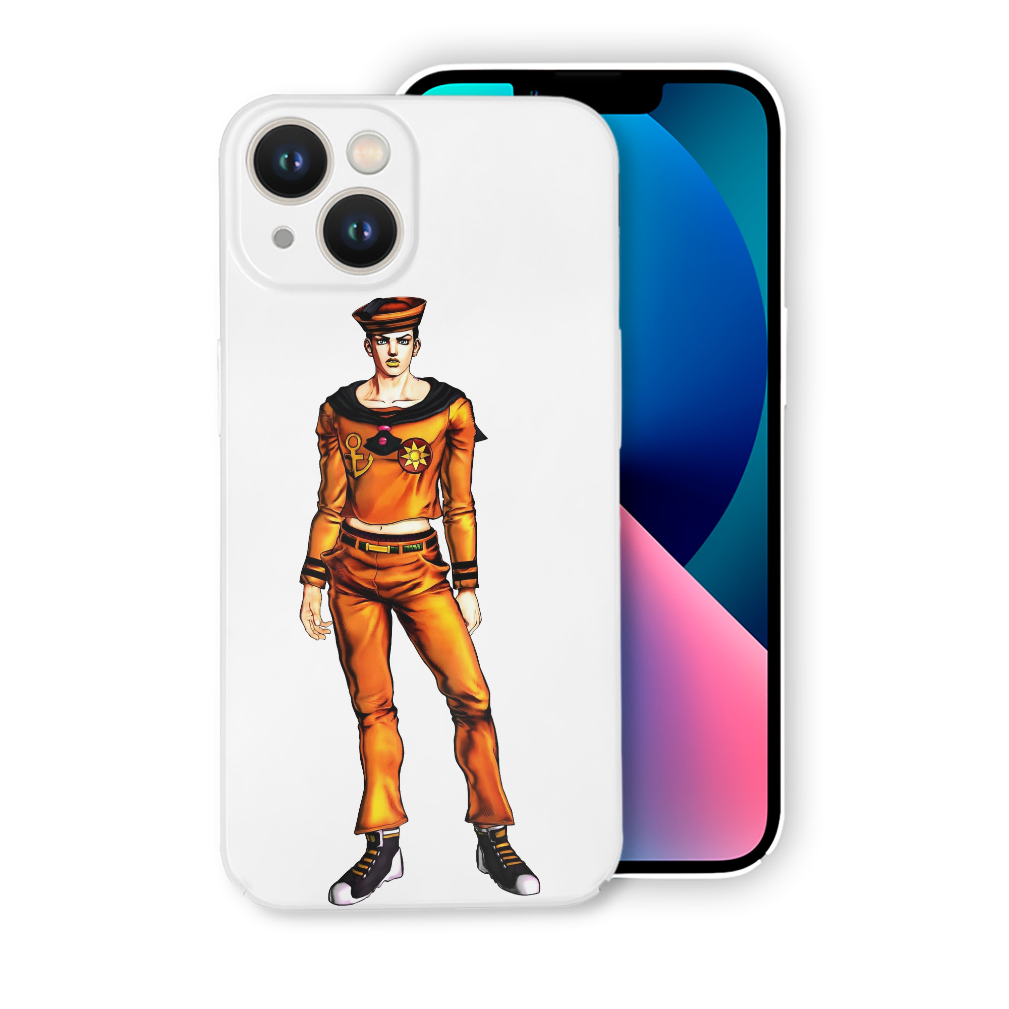 （画像用） ジョジョの奇妙な冒険 東方定助 JoJo's Bizarre Adventure Higashikata Josuke 【iPhone 14シリーズ対応】ハードケース