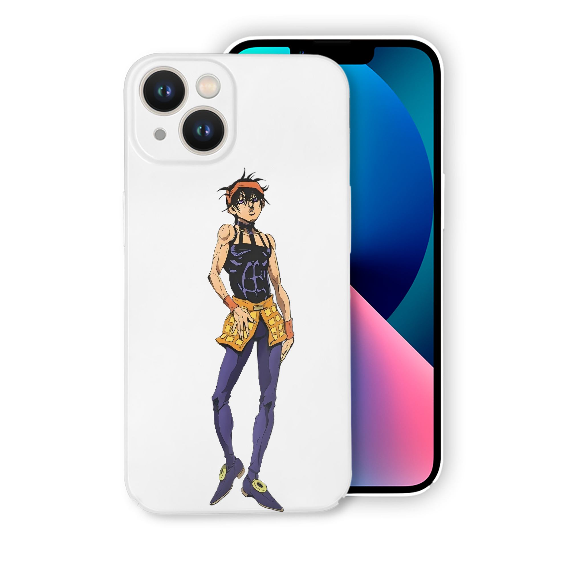 （画像用） ジョジョの奇妙な冒険 ナランチャ?ギルガ JoJo's Bizarre Adventure Narancia Ghirga 【iPhone 14シリーズ対応】ハードケース