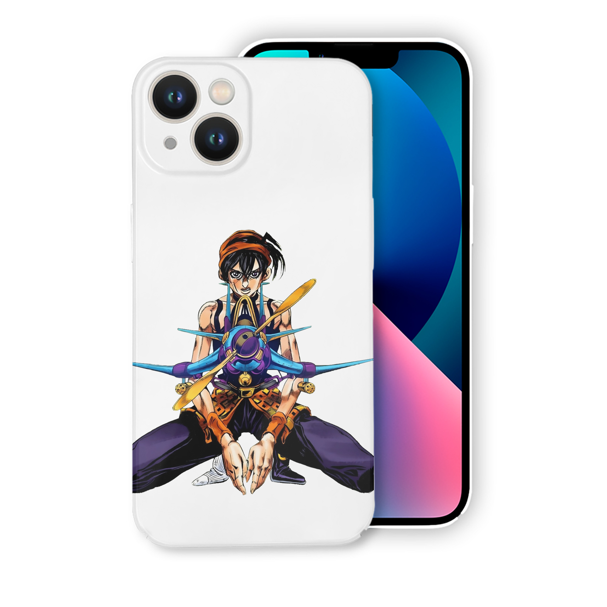 （画像用） ジョジョの奇妙な冒険 ナランチャ?ギルガ JoJo's Bizarre Adventure Narancia Ghirga 【iPhone 14シリーズ対応】ハードケース