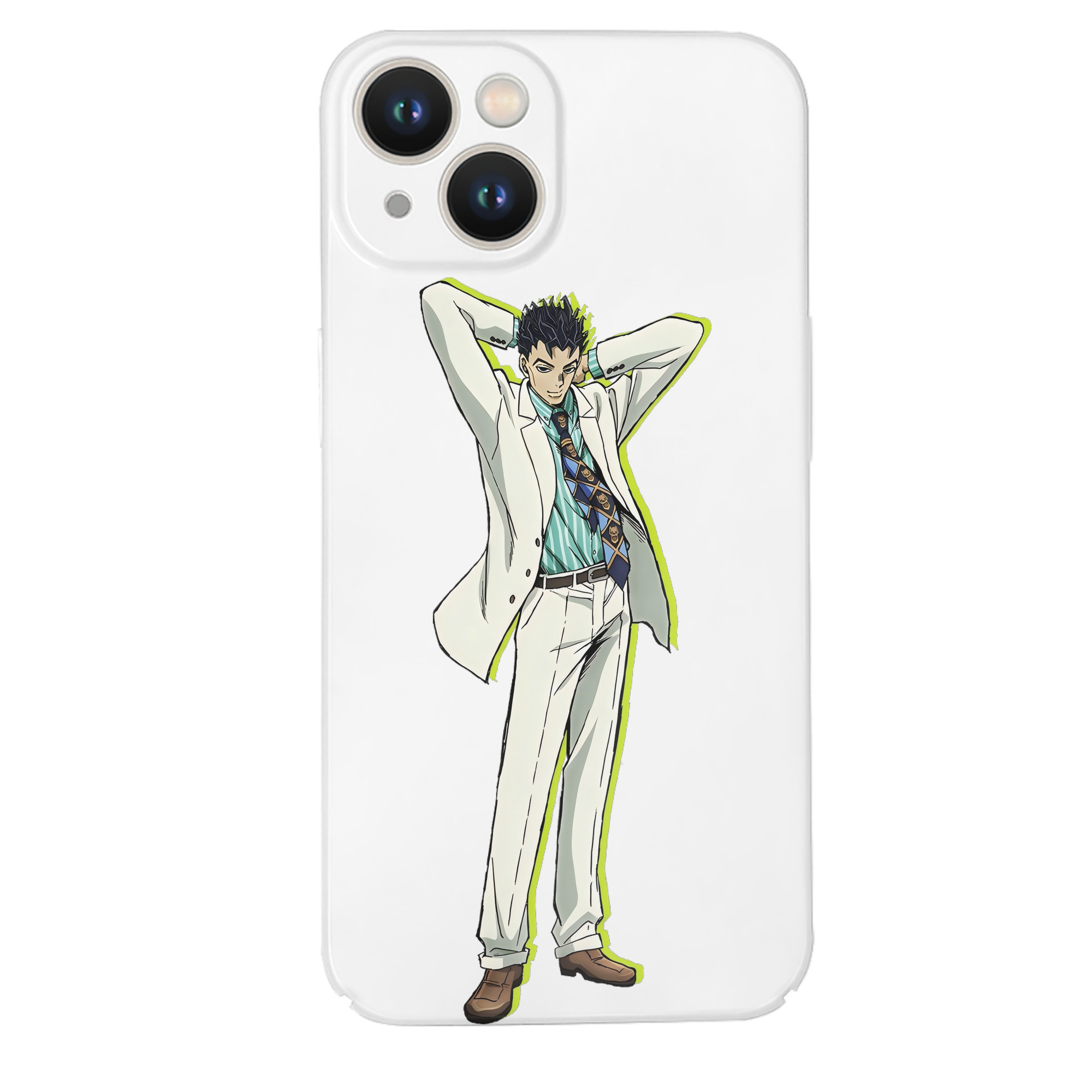 （画像用） ジョジョの奇妙な冒険 きら よしかげ JoJo's Bizarre Adventure Kira Yoshikage 【iPhone 14シリーズ対応】ハードケース