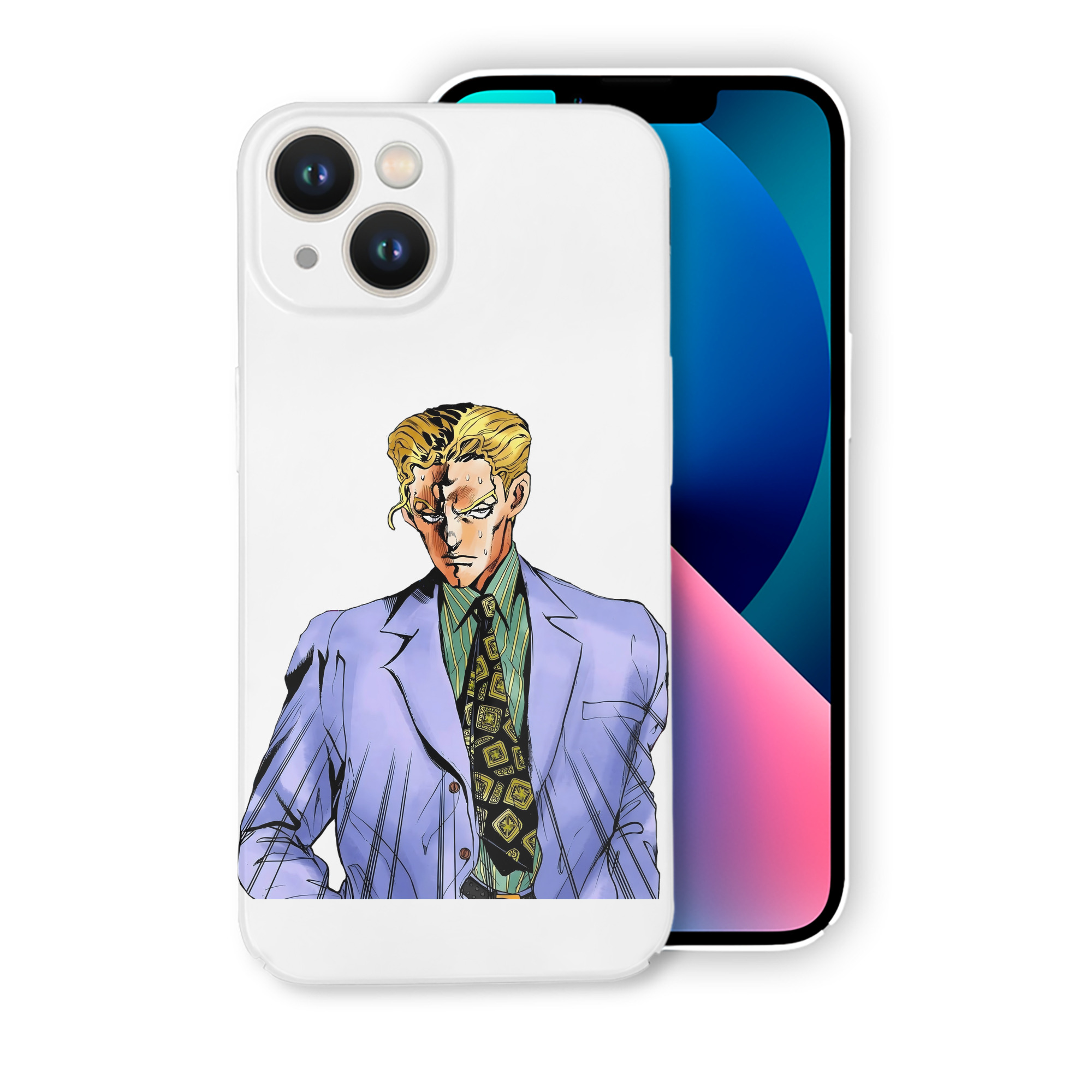 （画像用） ジョジョの奇妙な冒険 きら よしかげ JoJo's Bizarre Adventure Kira Yoshikage 【iPhone 14シリーズ対応】ハードケース