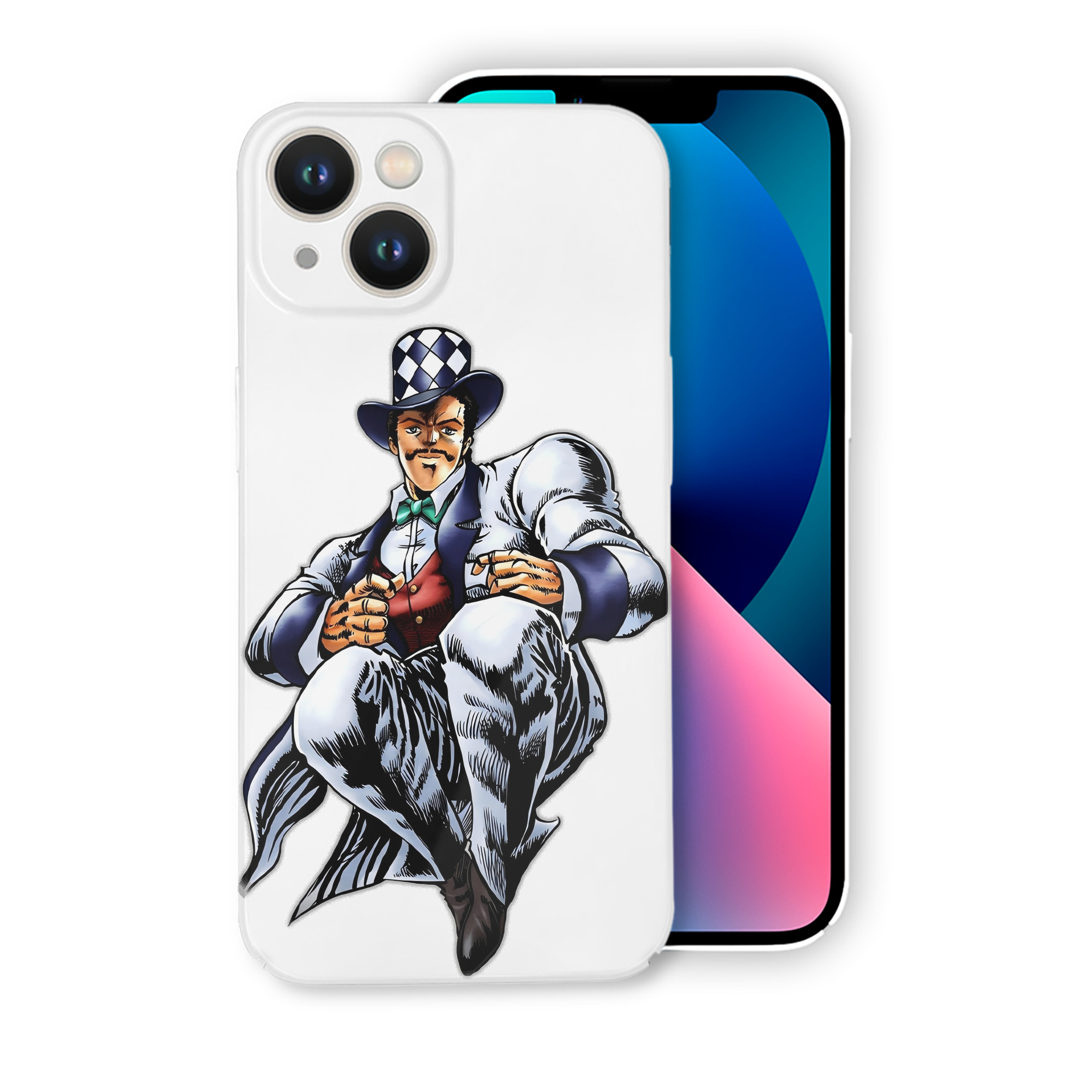 （画像用） ジョジョの奇妙な冒険 ウィル?アントニオ?ツェペリ JoJo's Bizarre Adventure Will Anthonio Zeppeli 【iPhone 14シリーズ対応】ハードケース