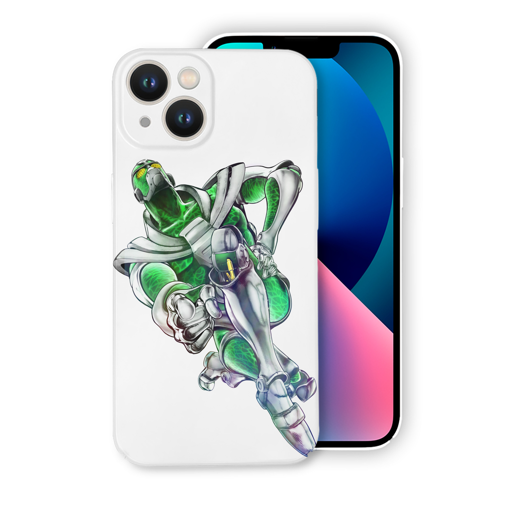 （画像用） ジョジョの奇妙な冒険 花京院 典明（かきょういん のりあき） JoJo's Bizarre Adventure Kakyoin Noriaki 【iPhone 14シリーズ対応】ハードケース