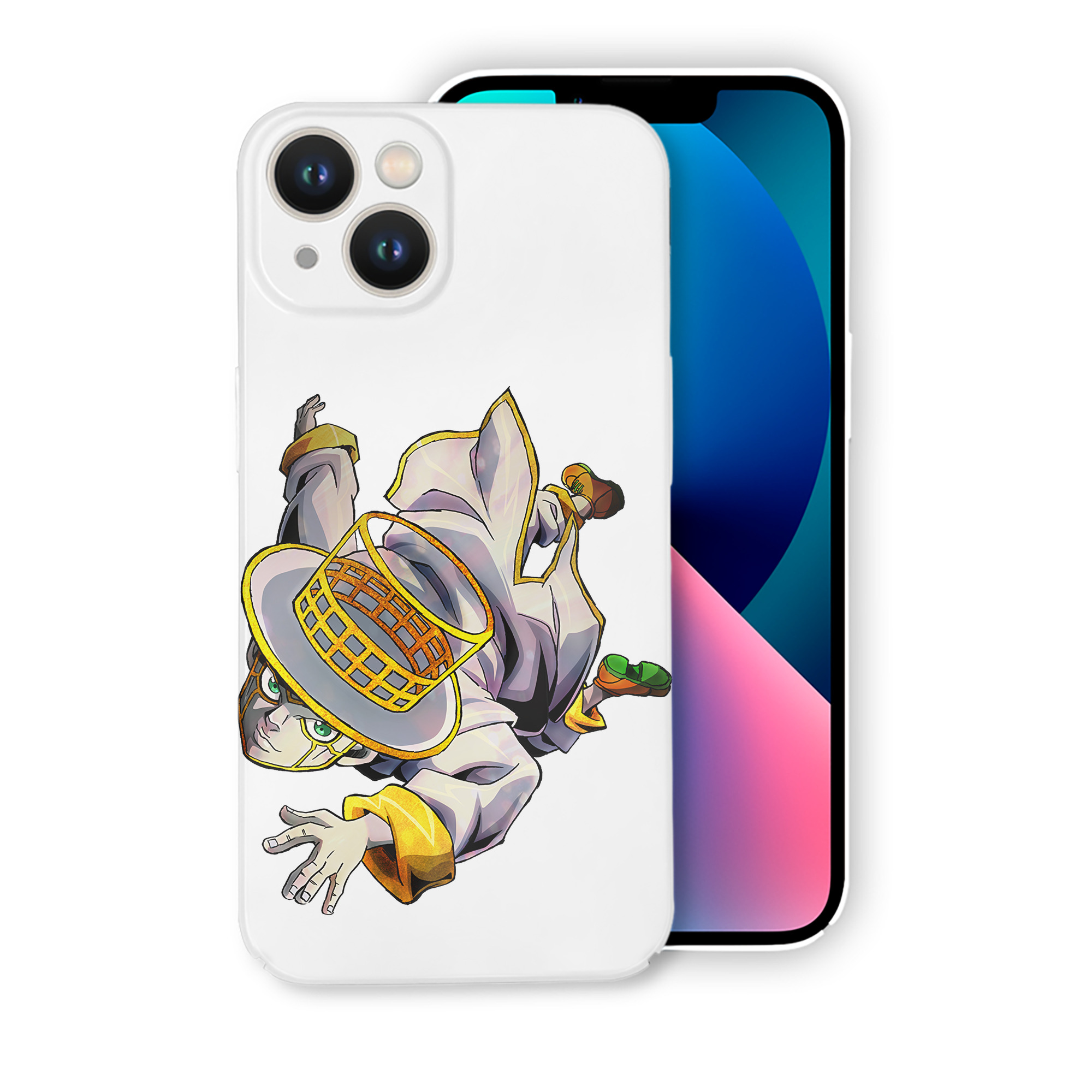 （画像用） ジョジョの奇妙な冒険 岸辺 露伴（きしべ ろはん） JoJo's Bizarre Adventure Rohan Kishibe 【iPhone 14シリーズ対応】ハードケース