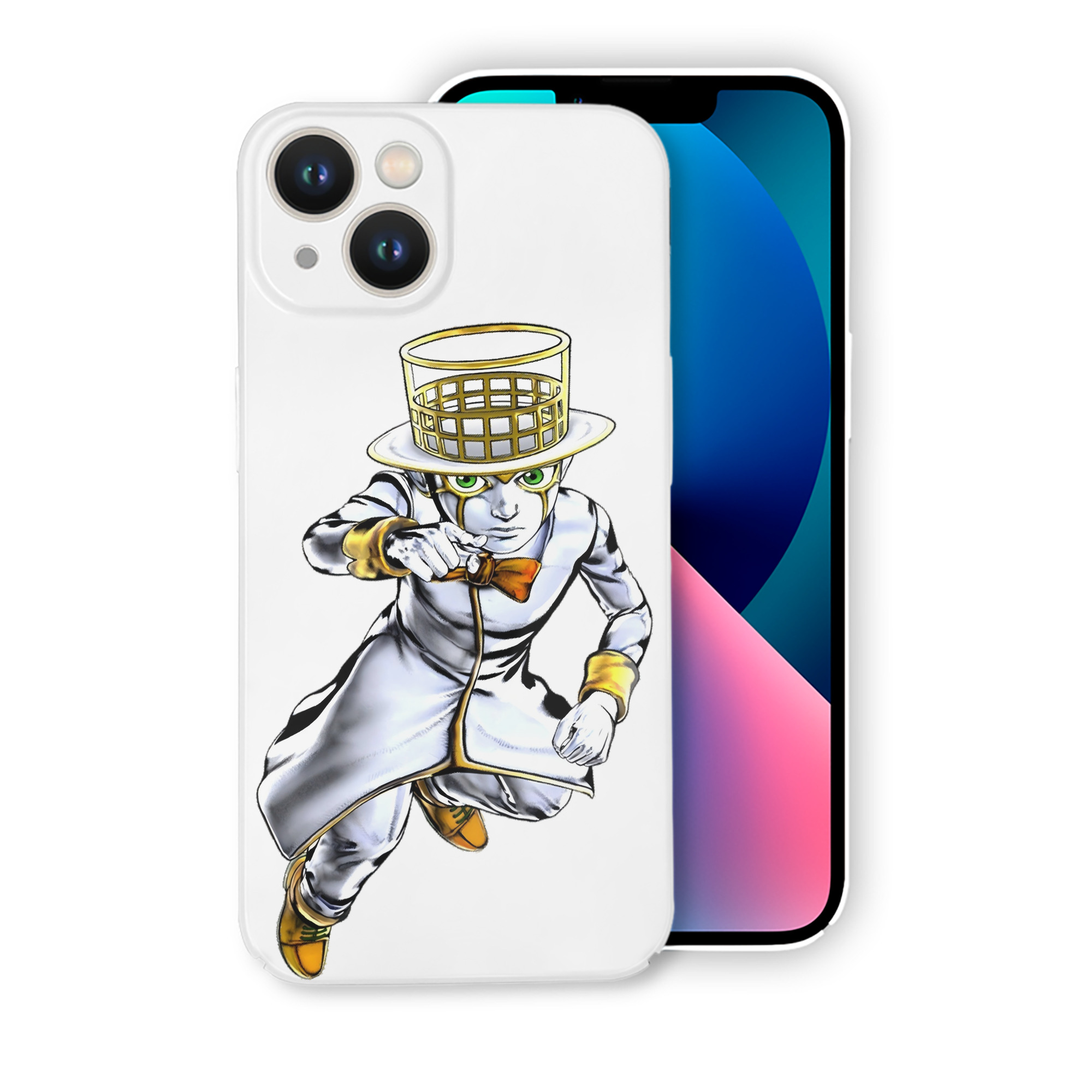 （画像用） ジョジョの奇妙な冒険 岸辺 露伴（きしべ ろはん） JoJo's Bizarre Adventure Rohan Kishibe 【iPhone 14シリーズ対応】ハードケース