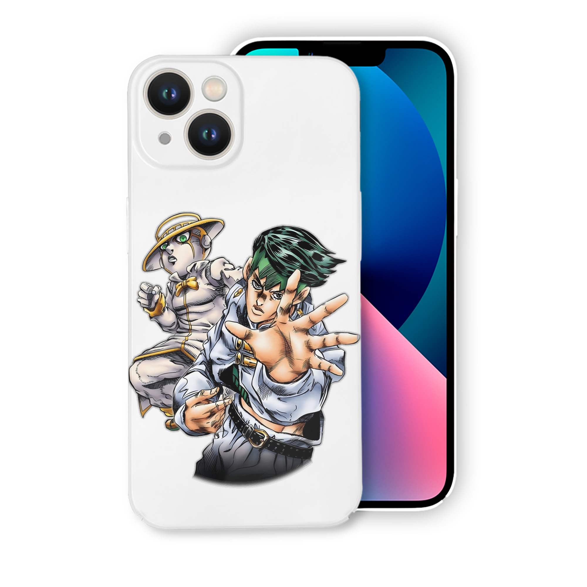 （画像用） ジョジョの奇妙な冒険 岸辺 露伴（きしべ ろはん） JoJo's Bizarre Adventure Rohan Kishibe 【iPhone 14シリーズ対応】ハードケース