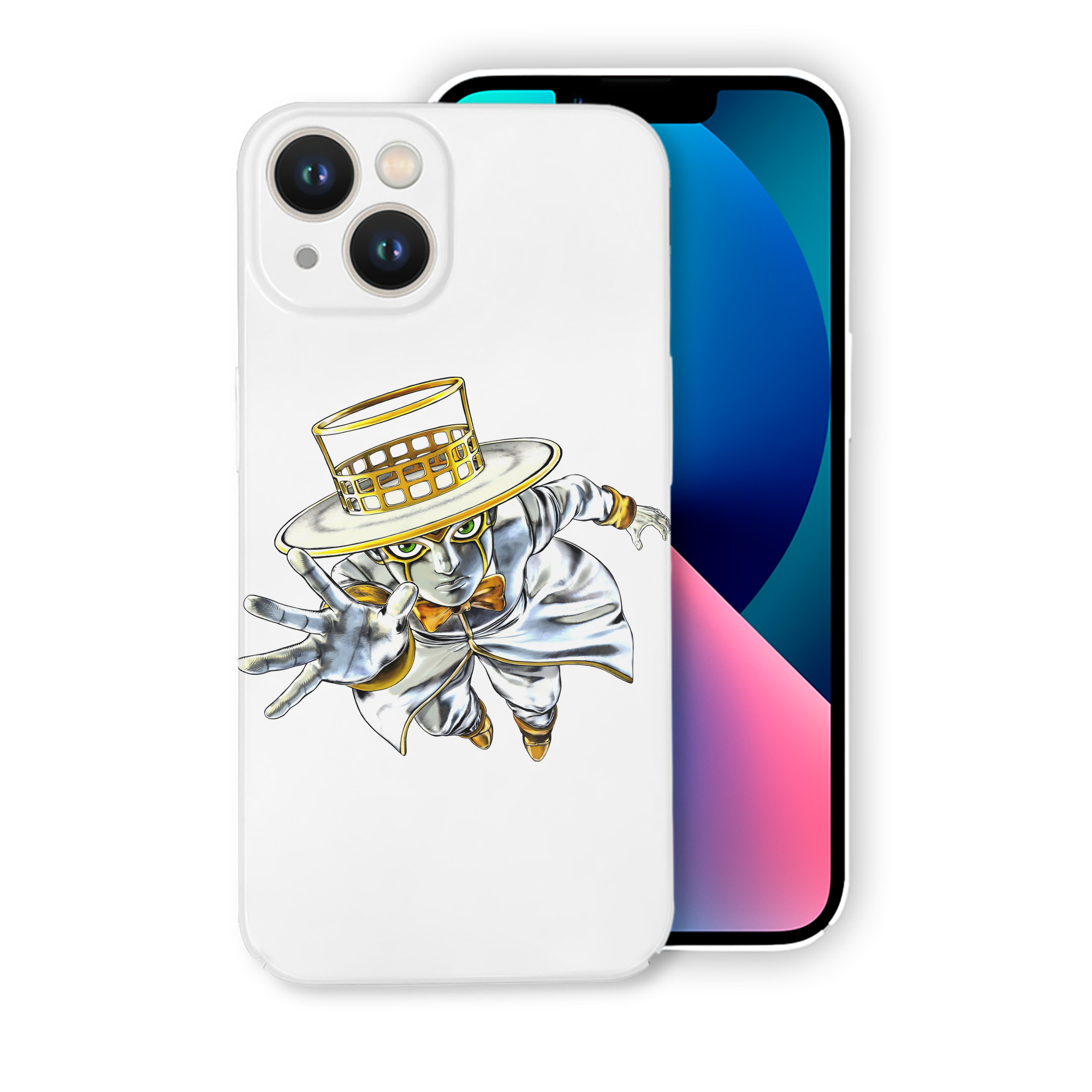 （画像用） ジョジョの奇妙な冒険 岸辺 露伴（きしべ ろはん） JoJo's Bizarre Adventure Rohan Kishibe 【iPhone 14シリーズ対応】ハードケース