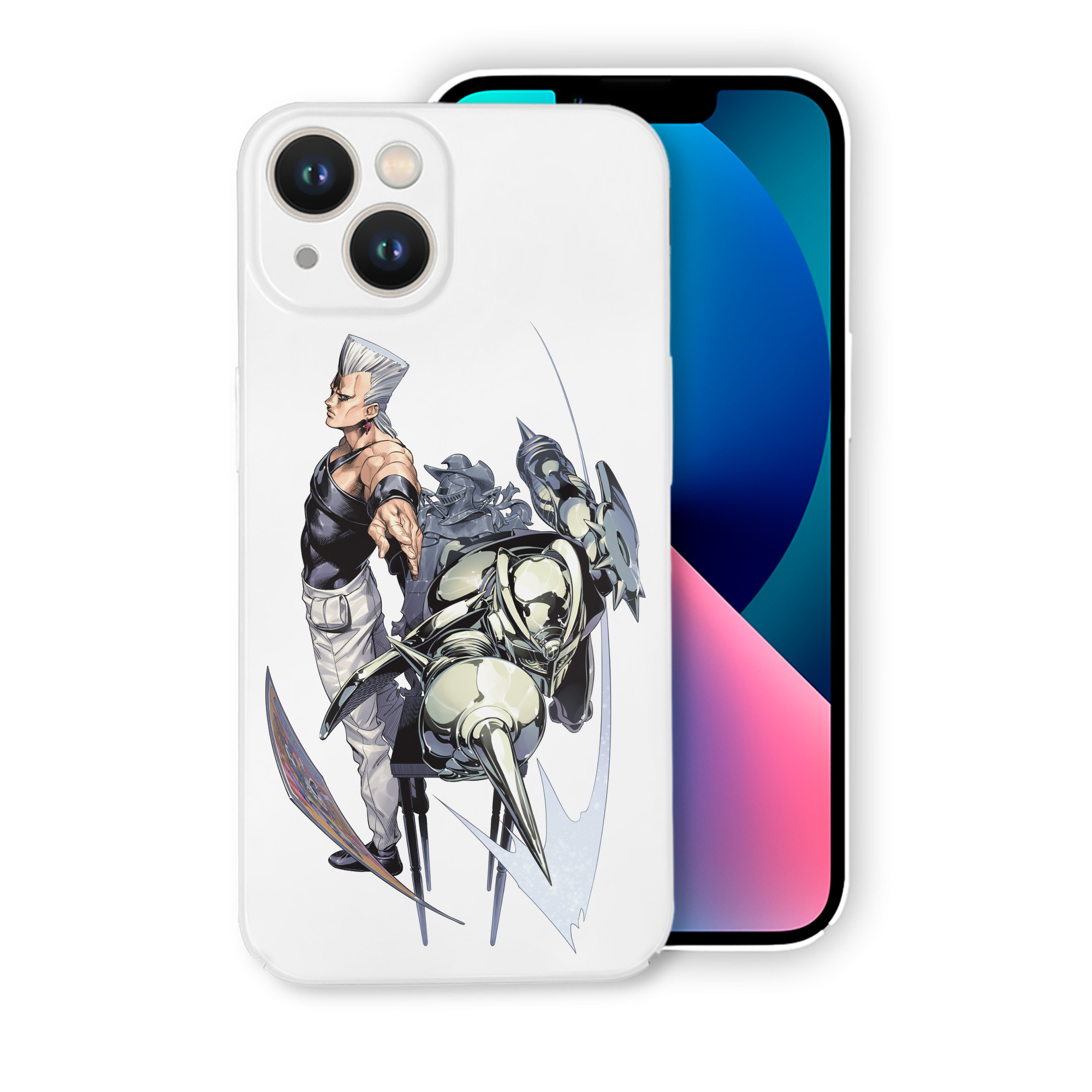 （画像用） ジョジョの奇妙な冒険 ジャン＝ピエール?ポルナレフ JoJo's Bizarre Adventure Jan Pierre Polnareff 【iPhone 14シリーズ対応】ハードケース