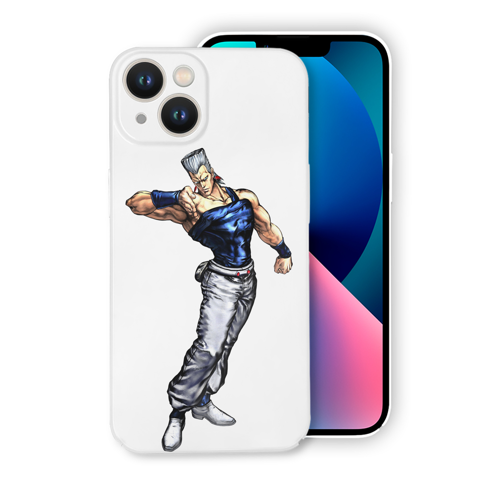 （画像用） ジョジョの奇妙な冒険 ジャン＝ピエール?ポルナレフ JoJo's Bizarre Adventure Jan Pierre Polnareff 【iPhone 14シリーズ対応】ハードケース