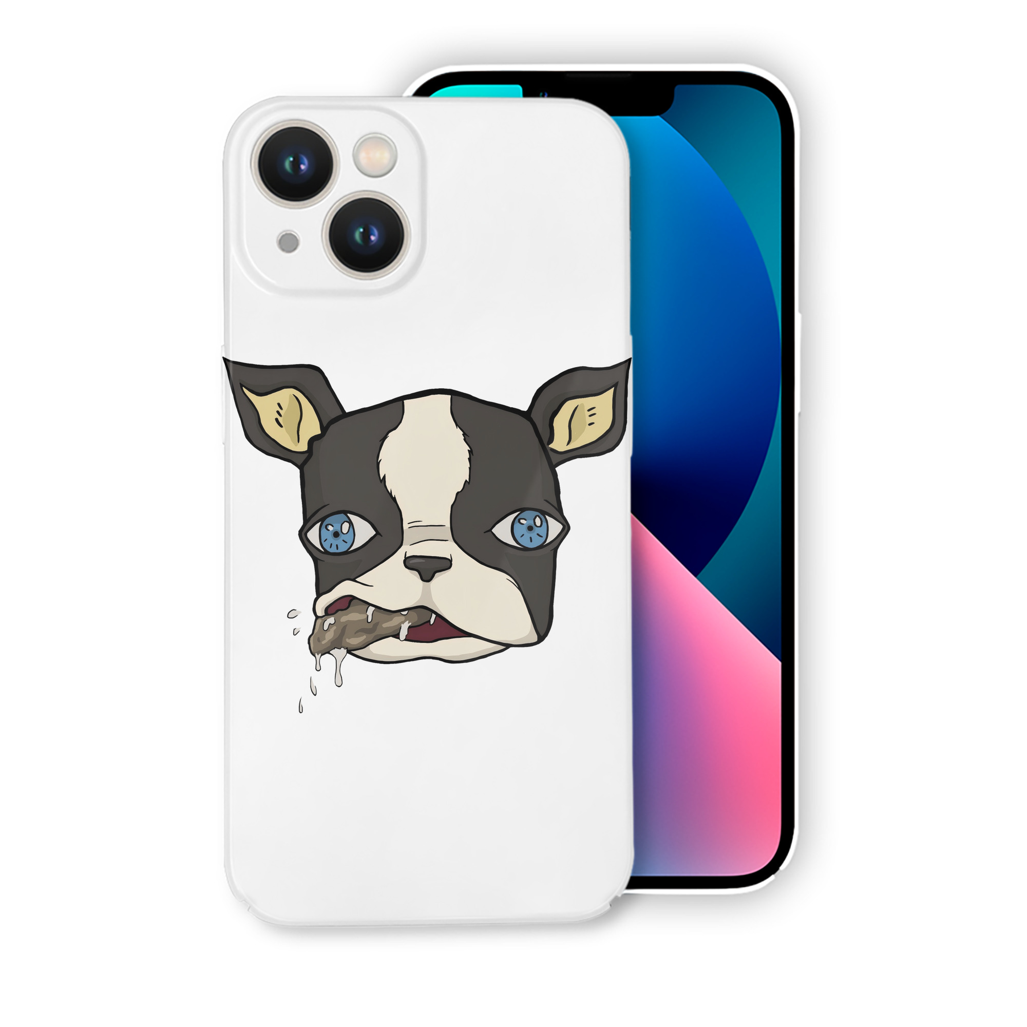 （画像用） ジョジョの奇妙な冒険 イギー JoJo's Bizarre Adventure Iggy 【iPhone 14シリーズ対応】ハードケース