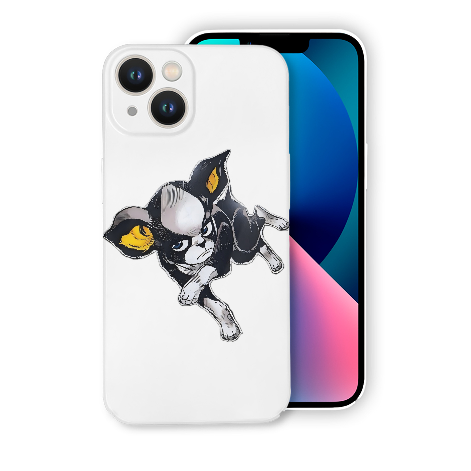 （画像用） ジョジョの奇妙な冒険 イギー JoJo's Bizarre Adventure Iggy 【iPhone 14シリーズ対応】ハードケース