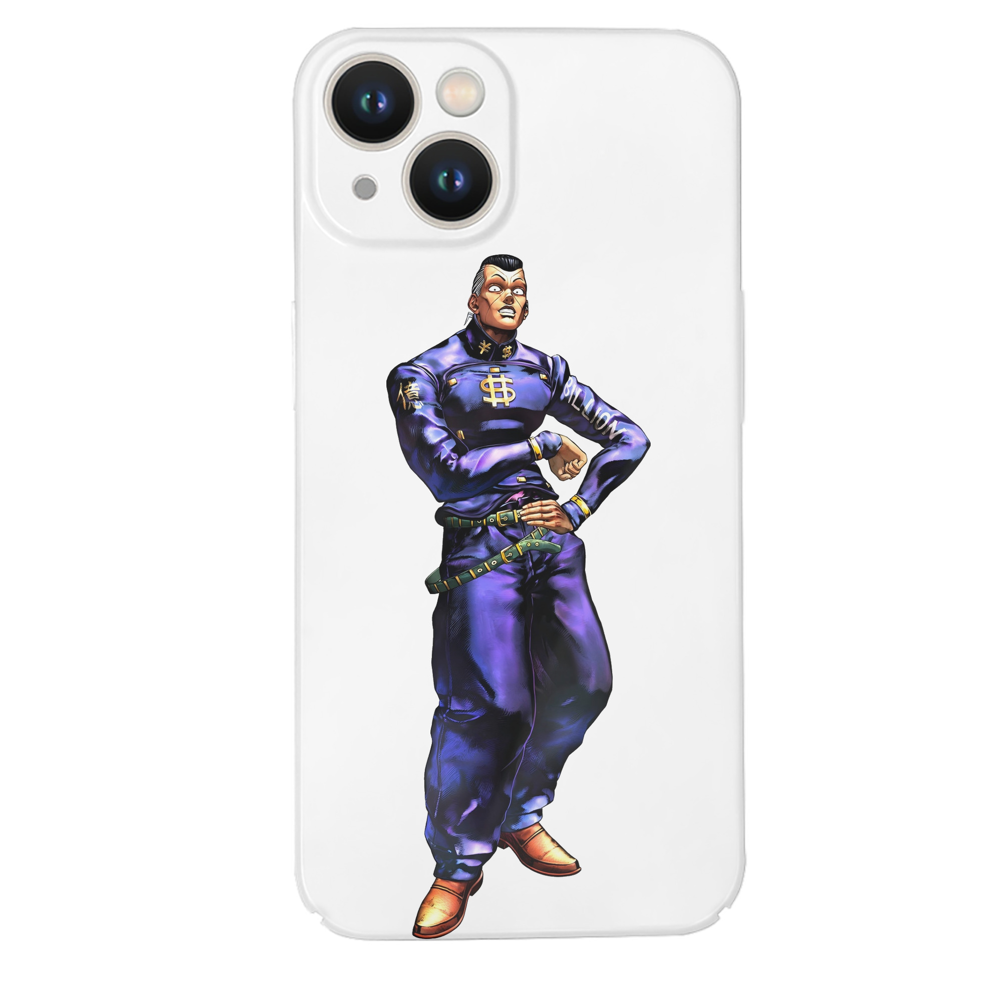 （画像用） ジョジョの奇妙な冒険 虹村億泰 にじむら おくやす JoJo's Bizarre Adventure Nijimura Okuyasu 【iPhone 14シリーズ対応】ハードケース