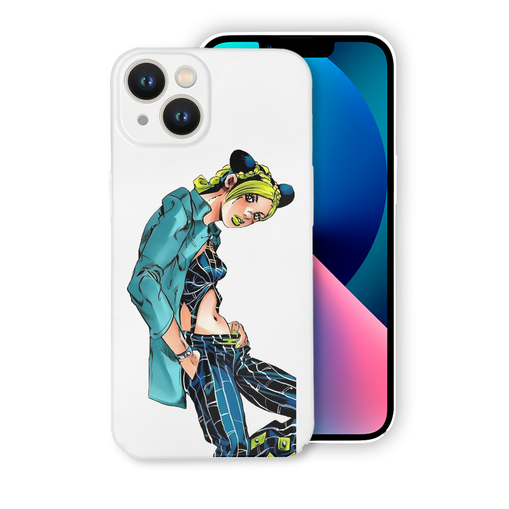 （画像用） "ジョジョの奇妙な冒険 くうじょう ジョリーン JoJo's Bizarre Adventure Jolyne Cujoh " 【iPhone 14シリーズ対応】ハードケース
