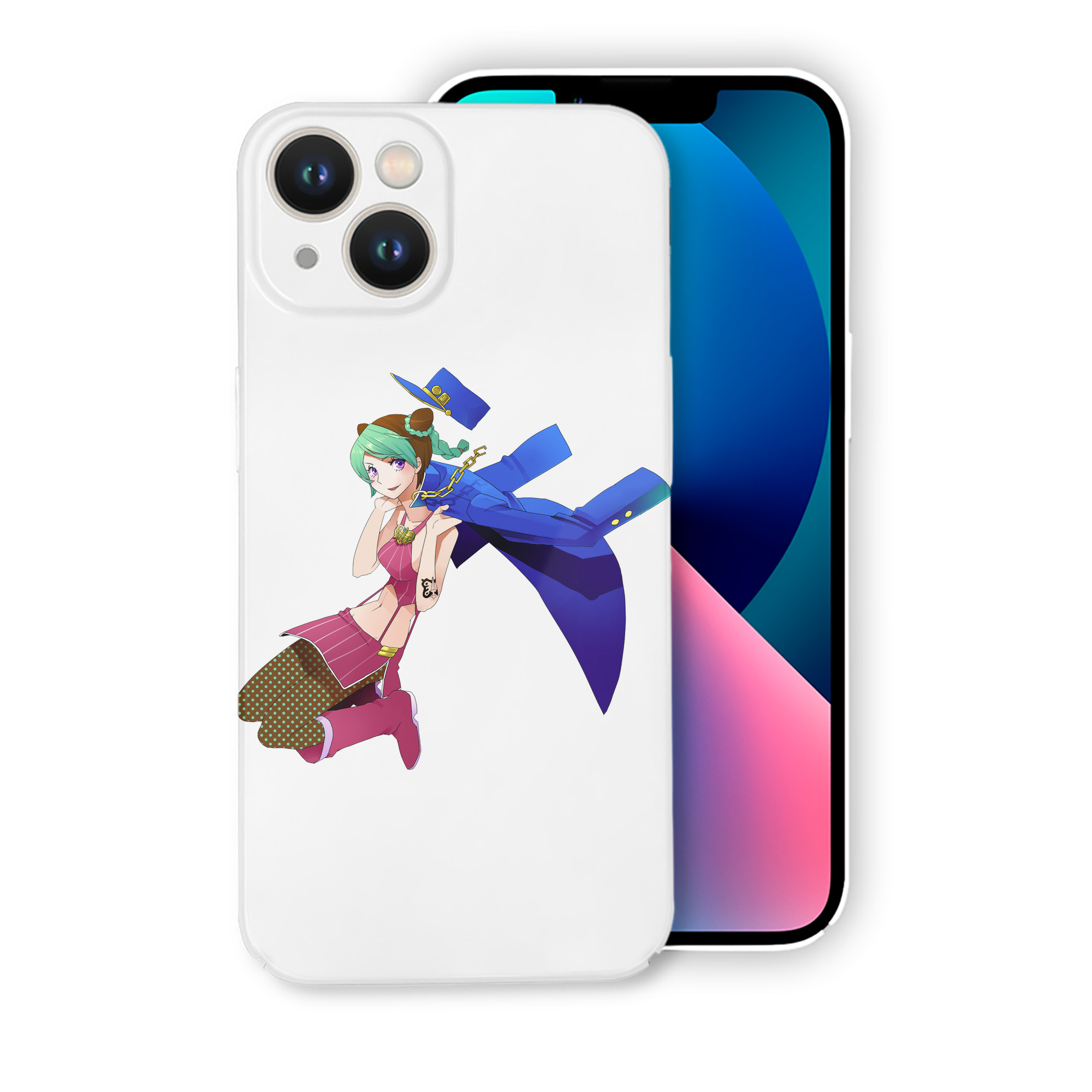 （画像用） "ジョジョの奇妙な冒険 くうじょう ジョリーン JoJo's Bizarre Adventure Jolyne Cujoh " 【iPhone 14シリーズ対応】ハードケース