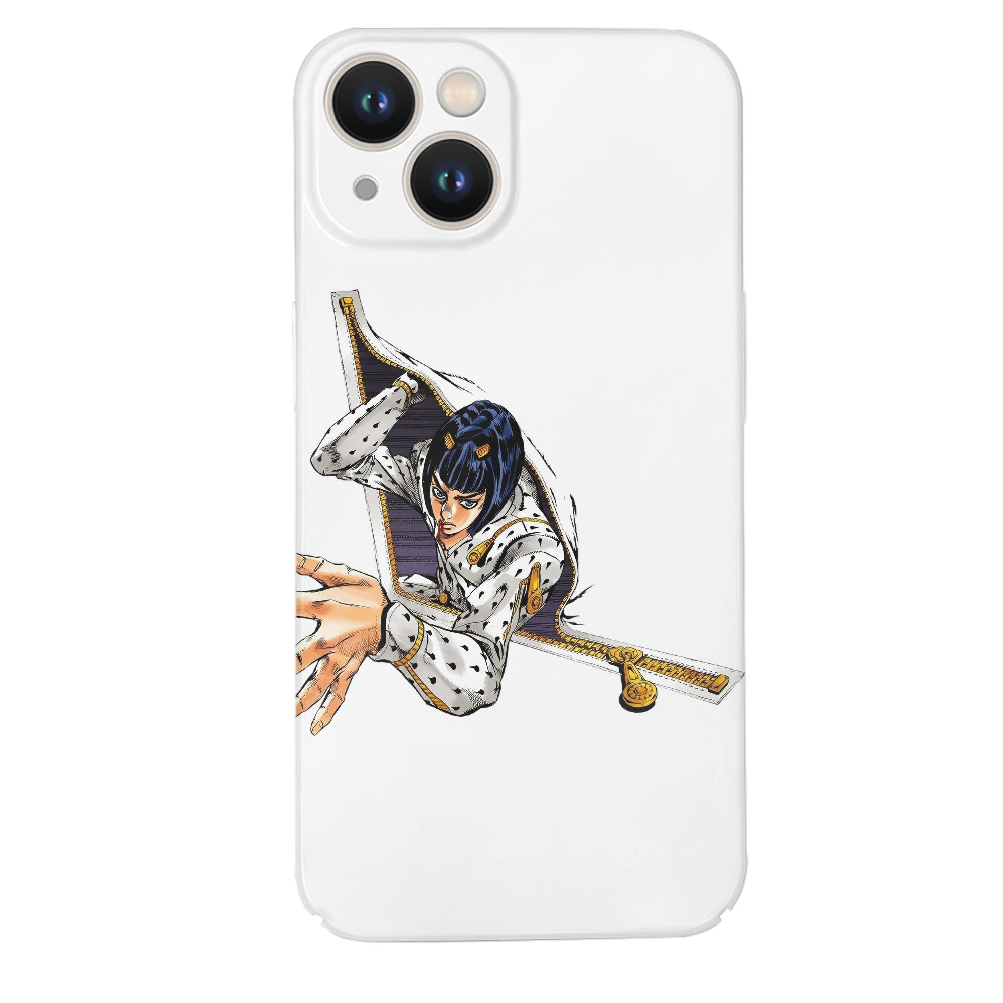 （画像用） ジョジョの奇妙な冒険 ブローノ?ブチャラティ JoJo's Bizarre Adventure Bruno Bucciarati 【iPhone 14シリーズ対応】ハードケース