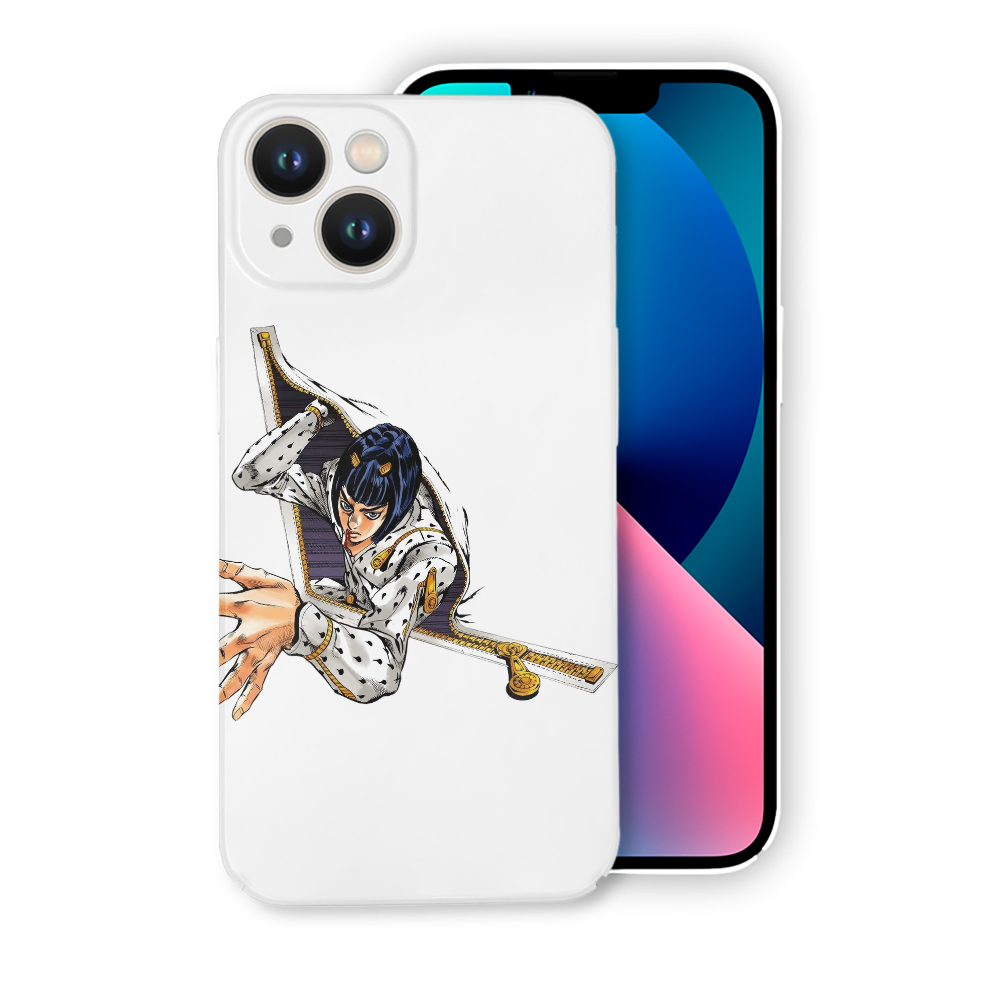 （画像用） ジョジョの奇妙な冒険 ブローノ?ブチャラティ JoJo's Bizarre Adventure Bruno Bucciarati 【iPhone 14シリーズ対応】ハードケース