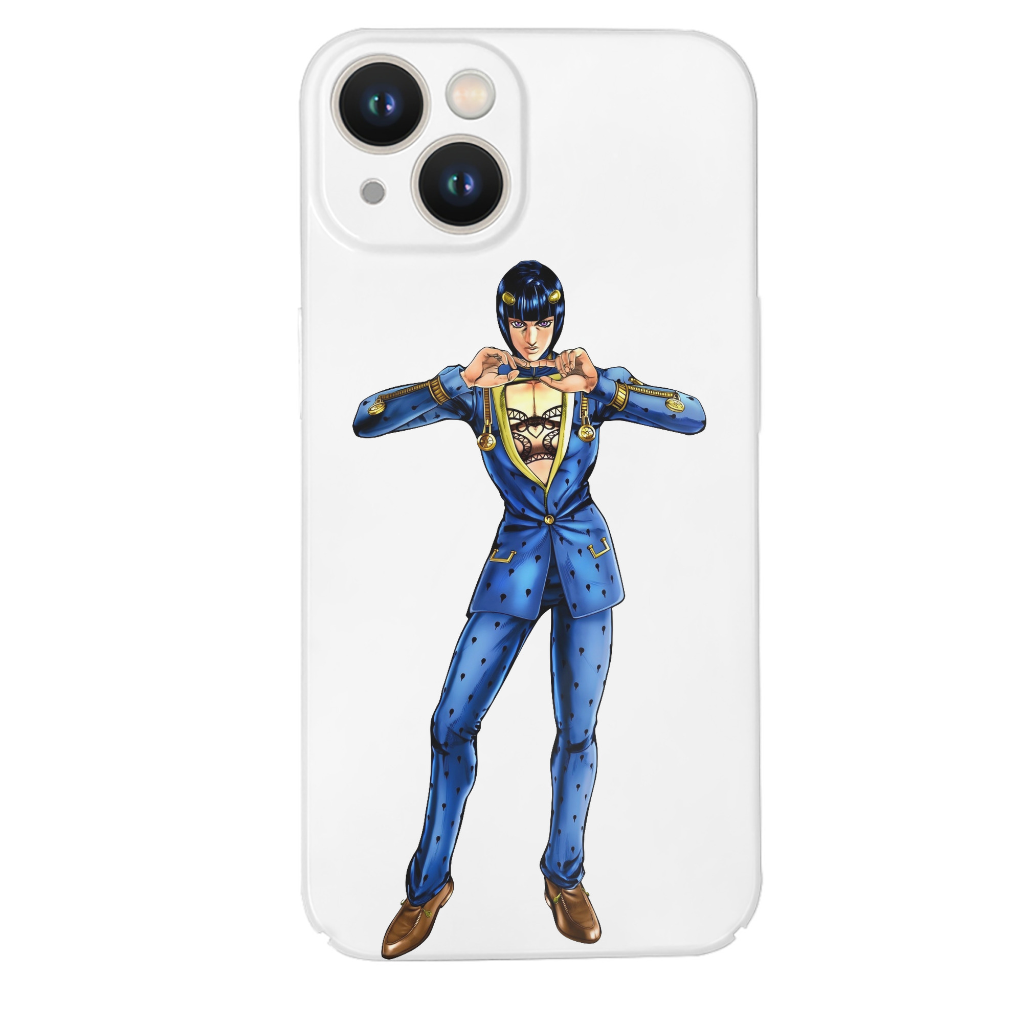 （画像用） ジョジョの奇妙な冒険 ブローノ?ブチャラティ JoJo's Bizarre Adventure Bruno Bucciarati 【iPhone 14シリーズ対応】ハードケース