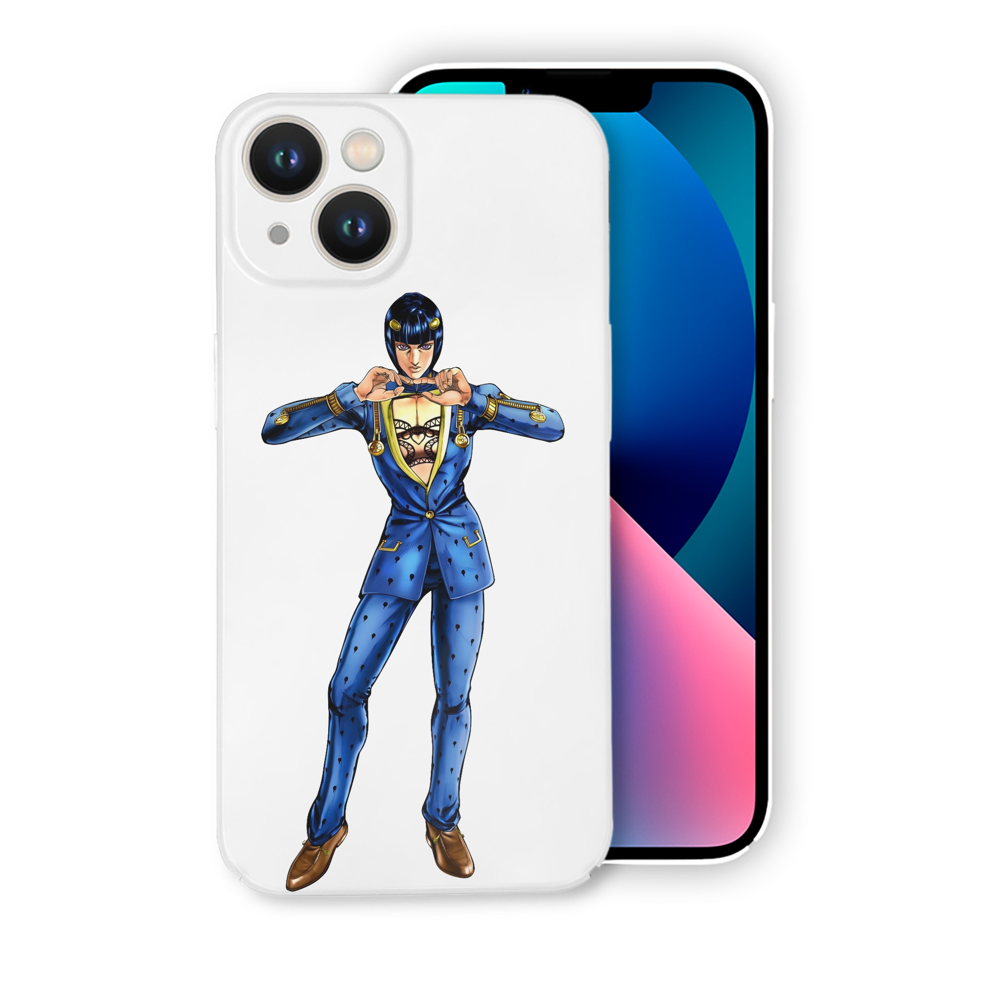 （画像用） ジョジョの奇妙な冒険 ブローノ?ブチャラティ JoJo's Bizarre Adventure Bruno Bucciarati 【iPhone 14シリーズ対応】ハードケース