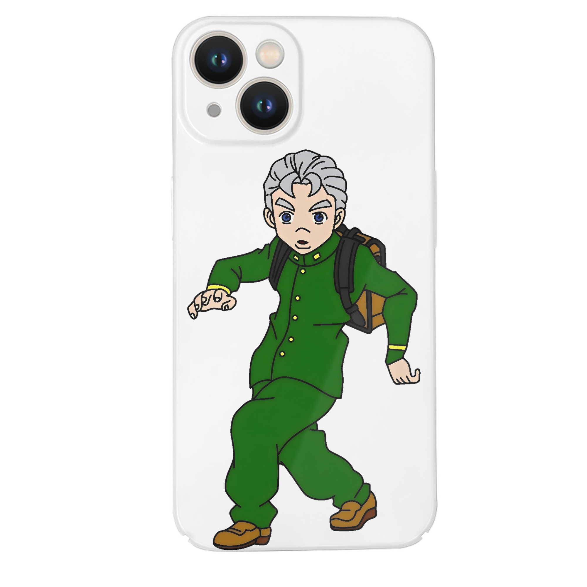（画像用） ジョジョの奇妙な冒険 広瀨康一 JoJo's Bizarre Adventure Hirose Koichi 【iPhone 14シリーズ対応】ハードケース