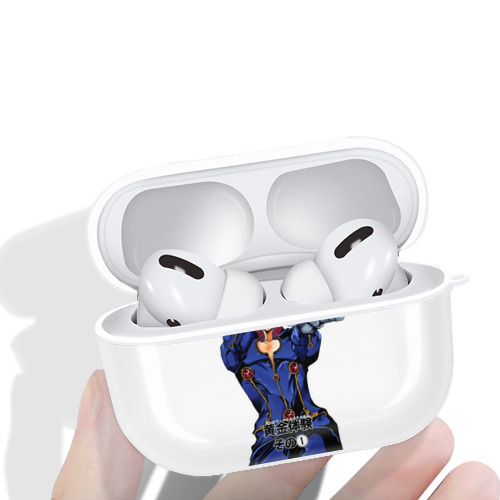 ジョジョの奇妙な冒険 ジョルノ?ジョバァーナ JoJo's Bizarre Adventure Giorno Giovanna 【AirPods Pro用】ハードシェル保護ケース 耐衝撃・防指紋・カラビナ付き商品仕様