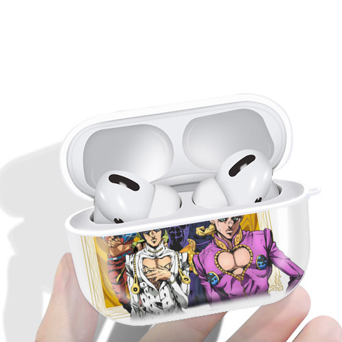 ジョジョの奇妙な冒険 ジョルノ?ジョバァーナ JoJo's Bizarre Adventure Giorno Giovanna 【AirPods Pro用】ハードシェル保護ケース 耐衝撃・防指紋・カラビナ付き商品仕様