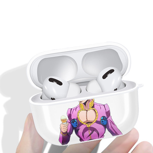 ジョジョの奇妙な冒険 ジョルノ?ジョバァーナ JoJo's Bizarre Adventure Giorno Giovanna 【AirPods Pro用】ハードシェル保護ケース 耐衝撃・防指紋・カラビナ付き商品仕様